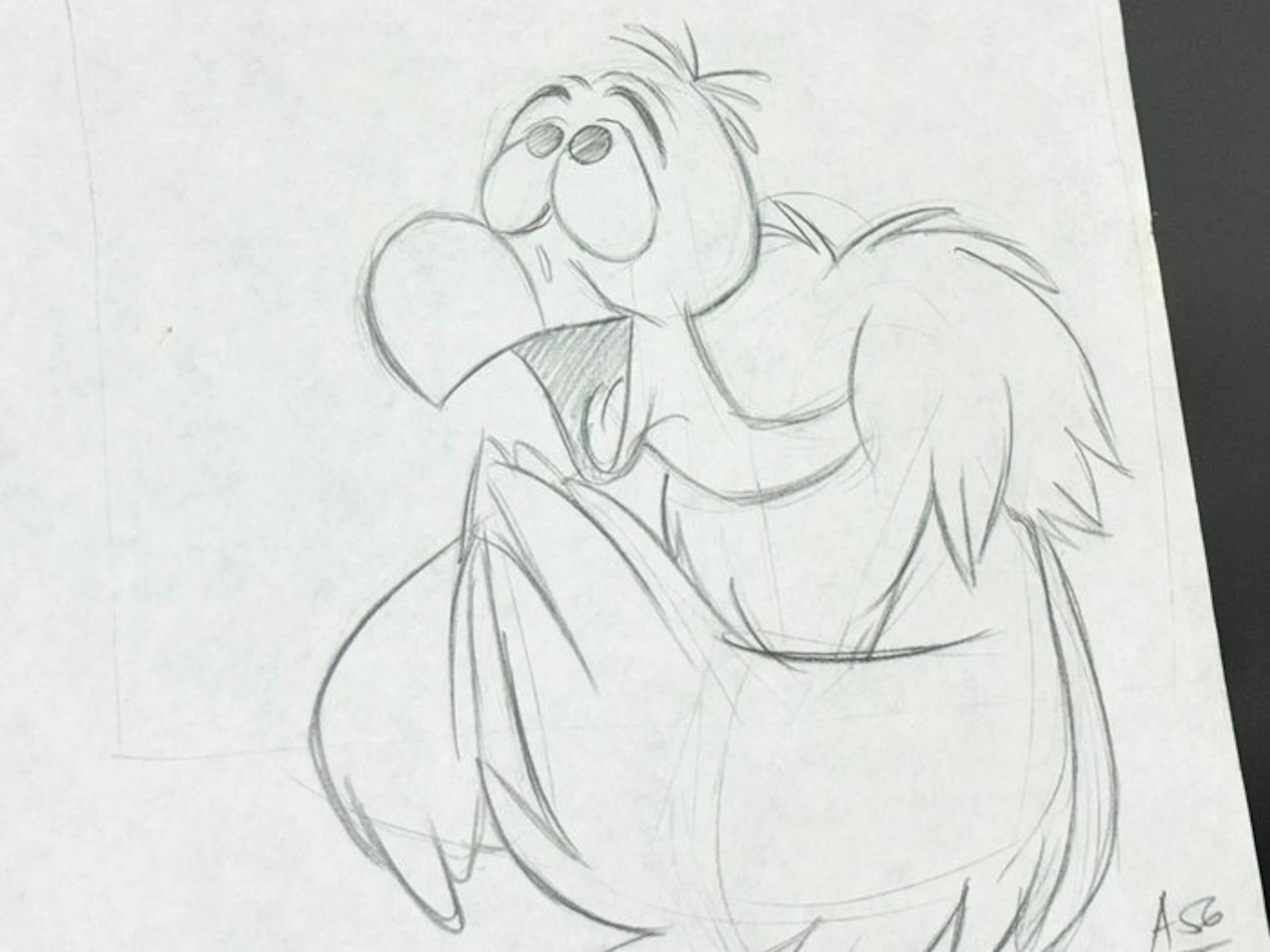 Walt Disney - Original Animation Drawing of Vulture - Timon & Pumbaa (1995)