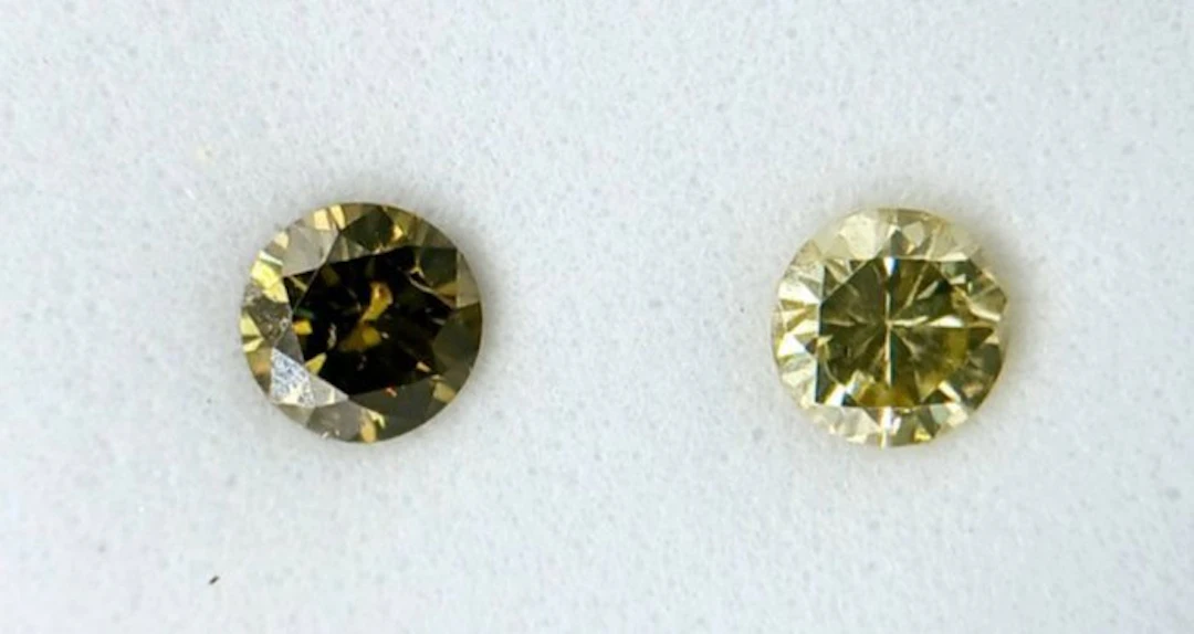 No reserve price - 2 pcs Diamond (Natural) - 0.30 ct - Round - SI2