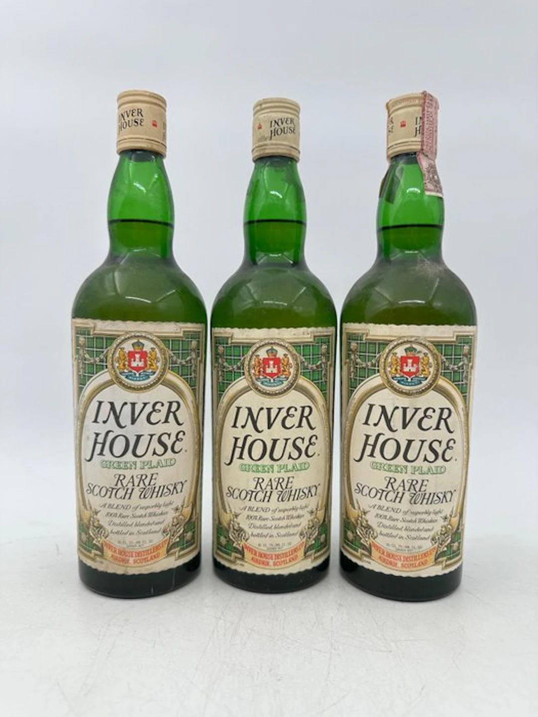 Inver house - Green Plaid - b. 1970s - 75cl - 3 bottles