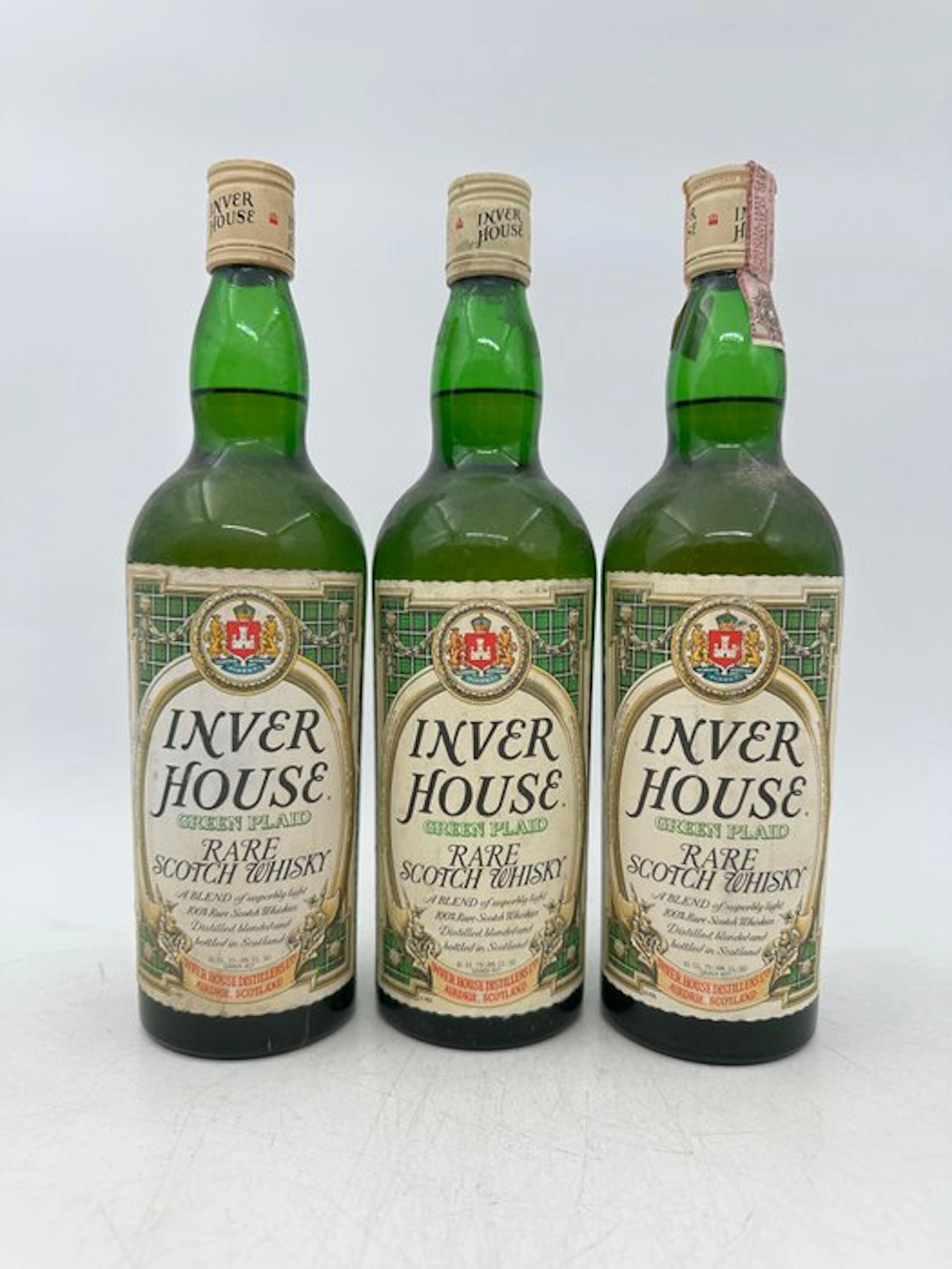Inver house - Green Plaid - b. 1970s - 75cl - 3 bottles