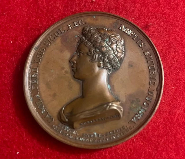 Europe. Medal 1820 nascita del figlio della Principessa...
