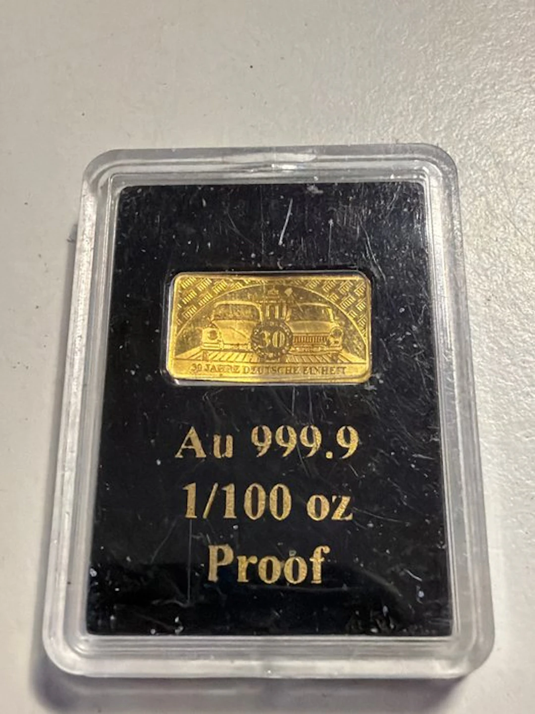 Fiji. Gold bar 30 Jahre Deutsche Einheit
