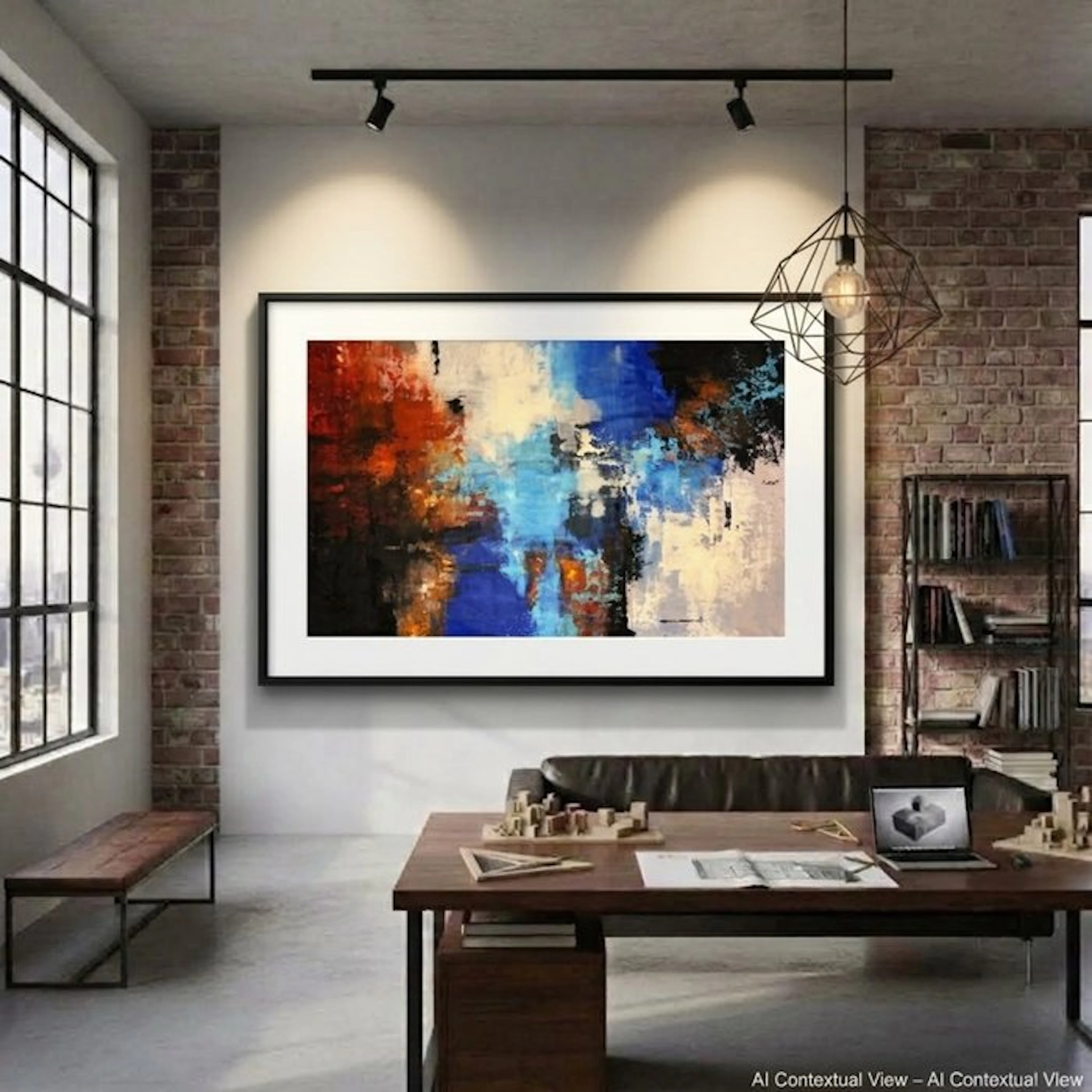 Dam Domido - NO RESERVE PRICE-L'heure bleue - 150 x 90 cm