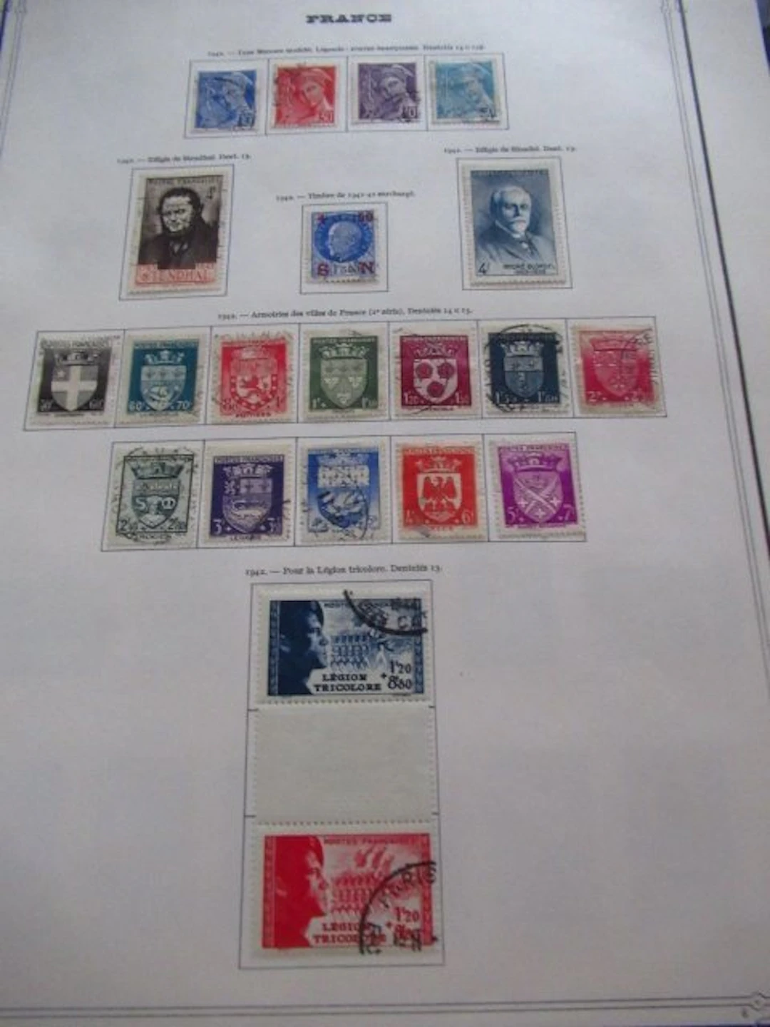 France 1942/1959 - collection de timbres