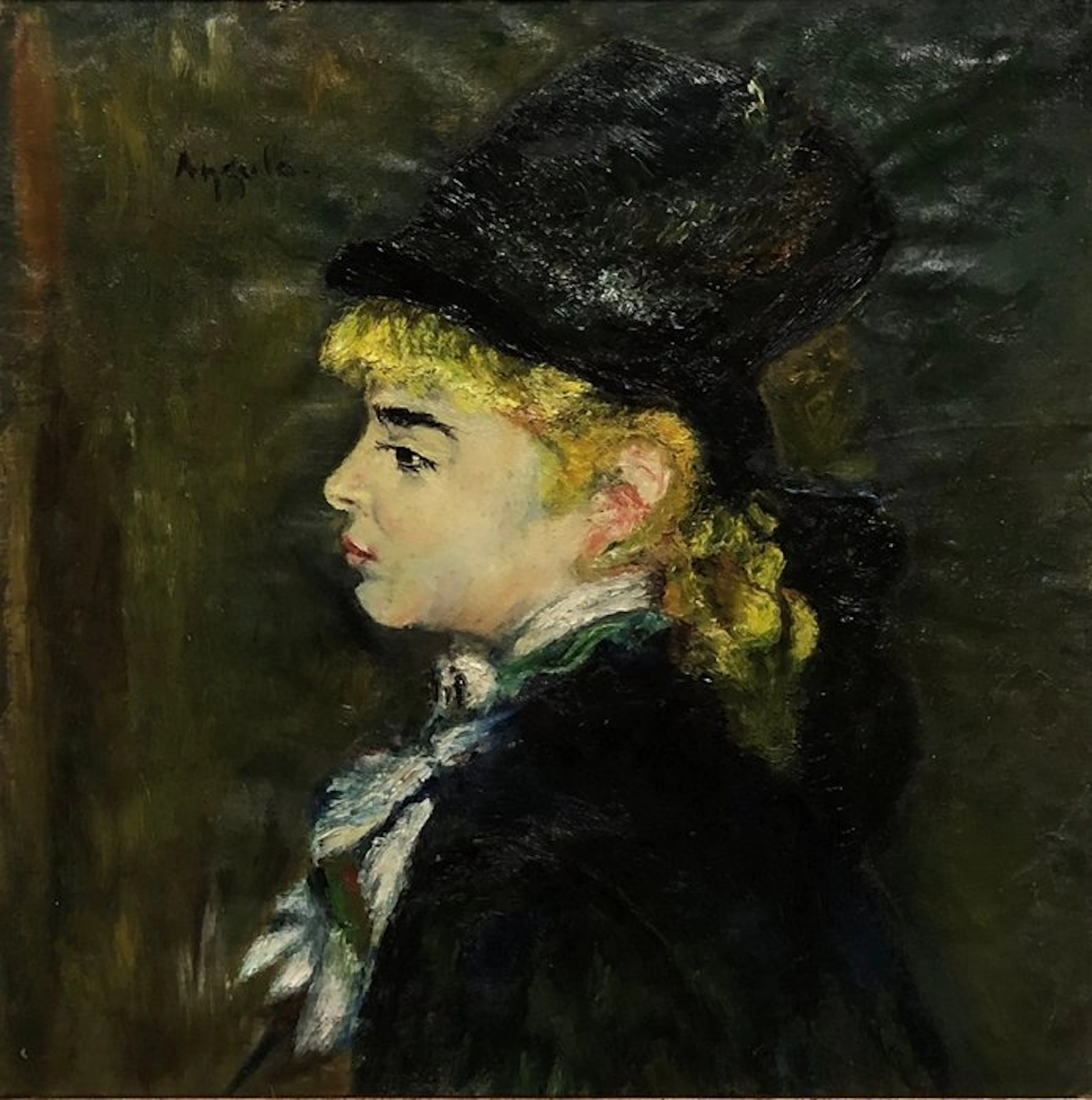 École Européene (XX) - Portrait de Margot (D'après P. A. Renoir)