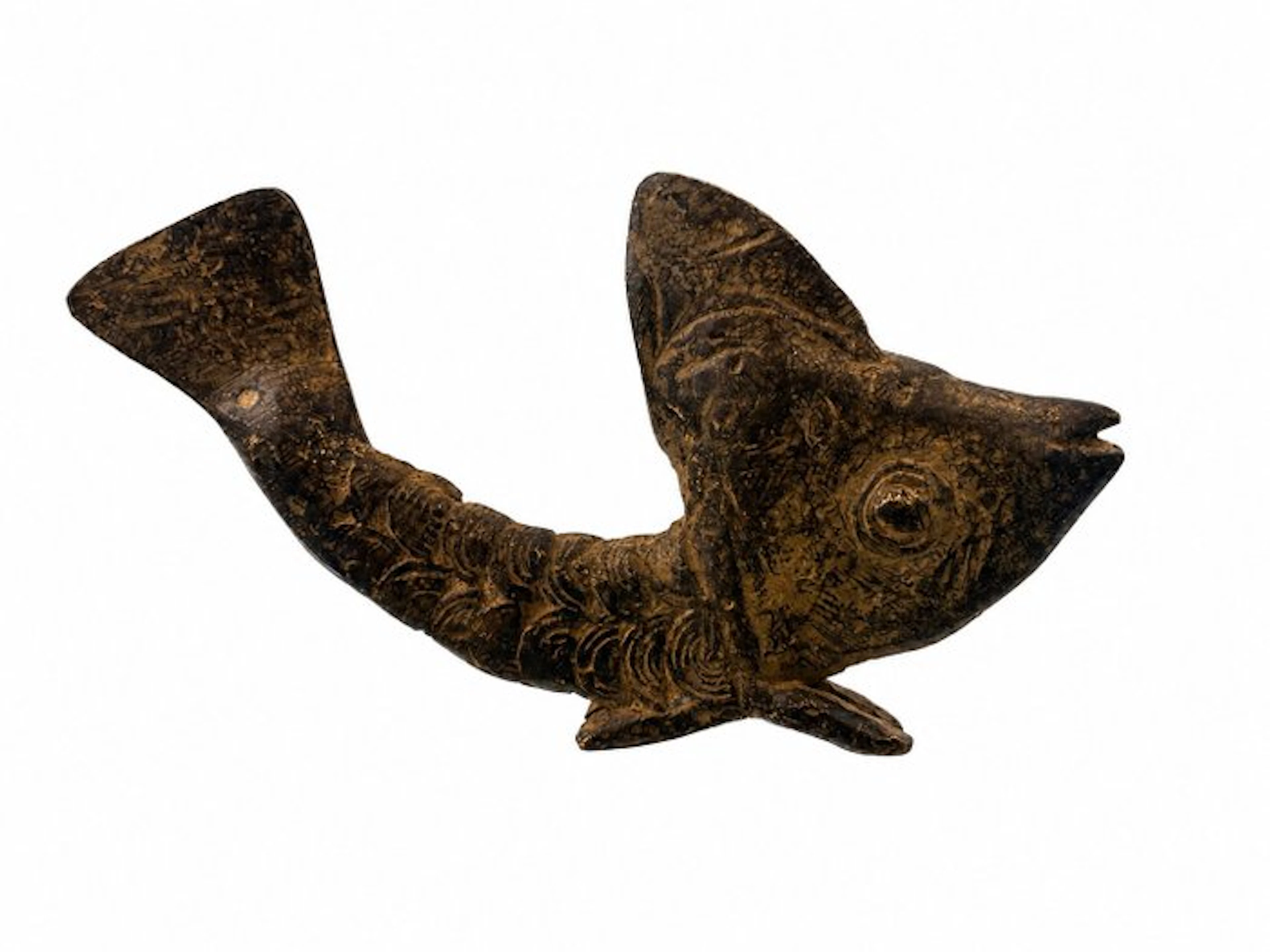 Bronze fish - It's the Dogon fish from Mali that is cast...