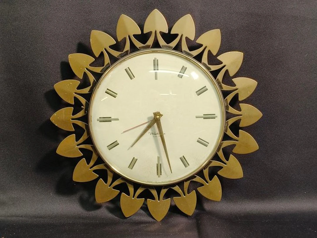 Wall clock - Westclox Ltd - Vintage Brass - 1960-1970