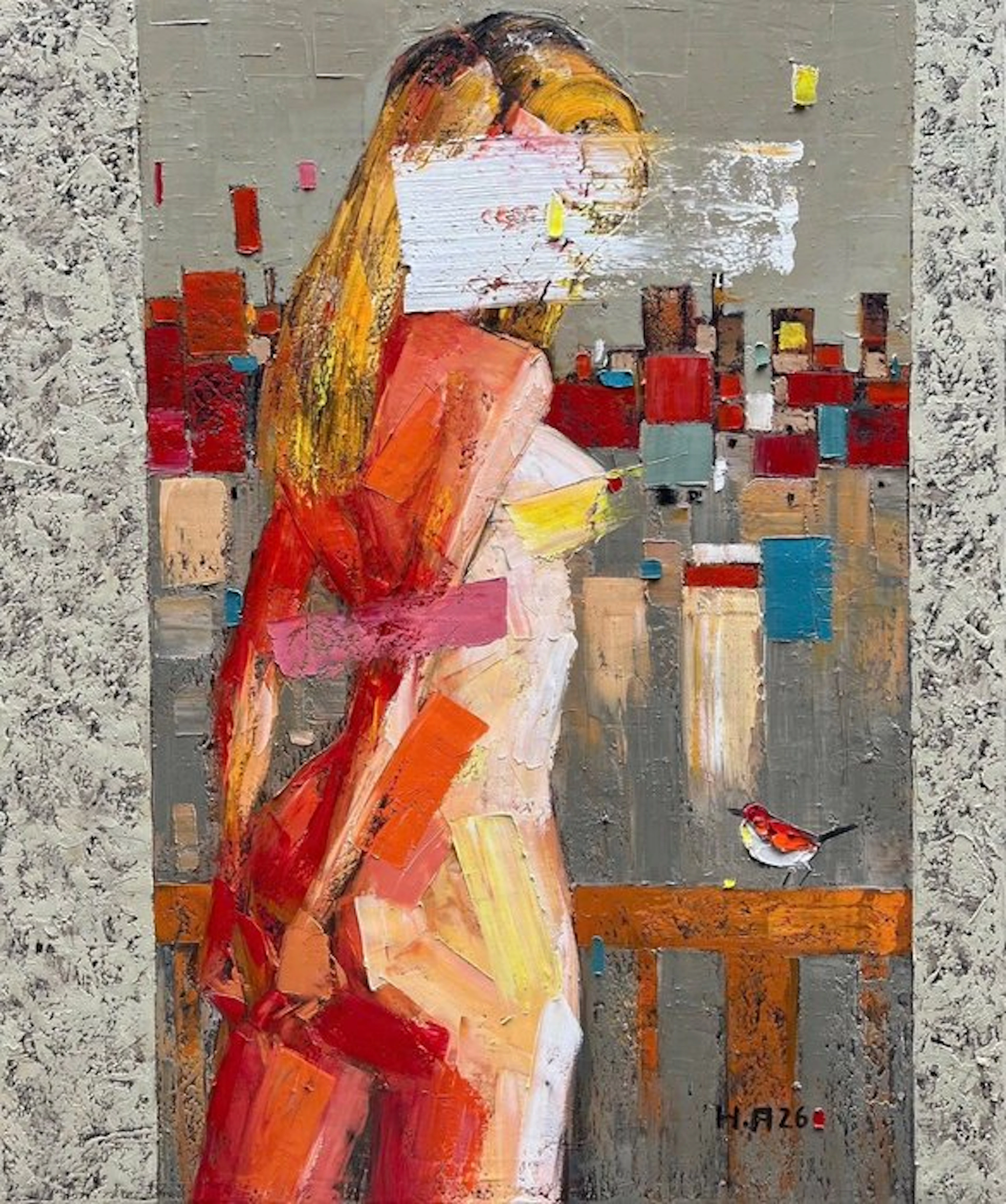 Hoang Anh - L'Anonyme au Balcon ↑120 →100 cm → No Reserve ✓