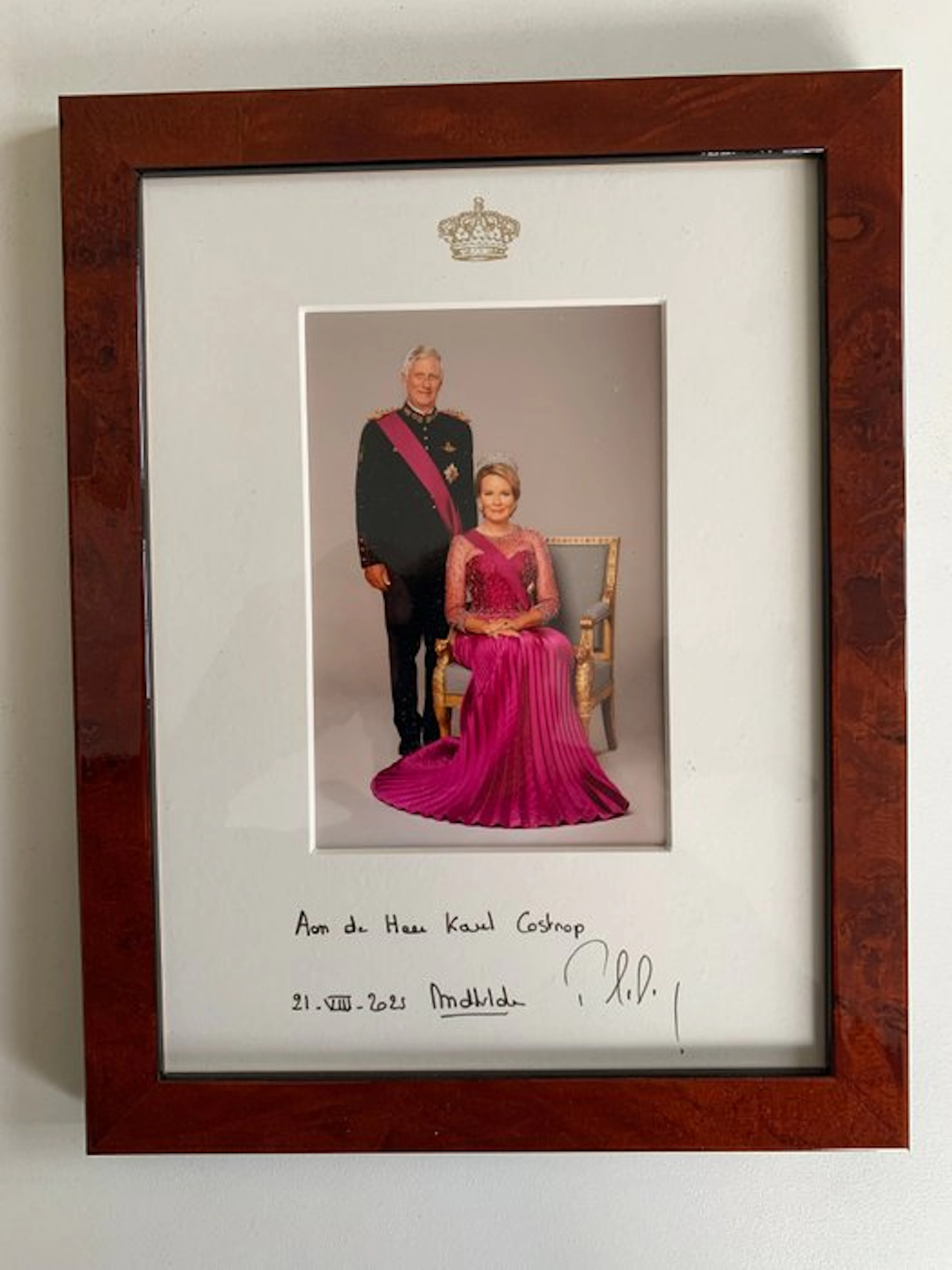Belgium - Document - Autographe de Philippe et Mathilde - 2025