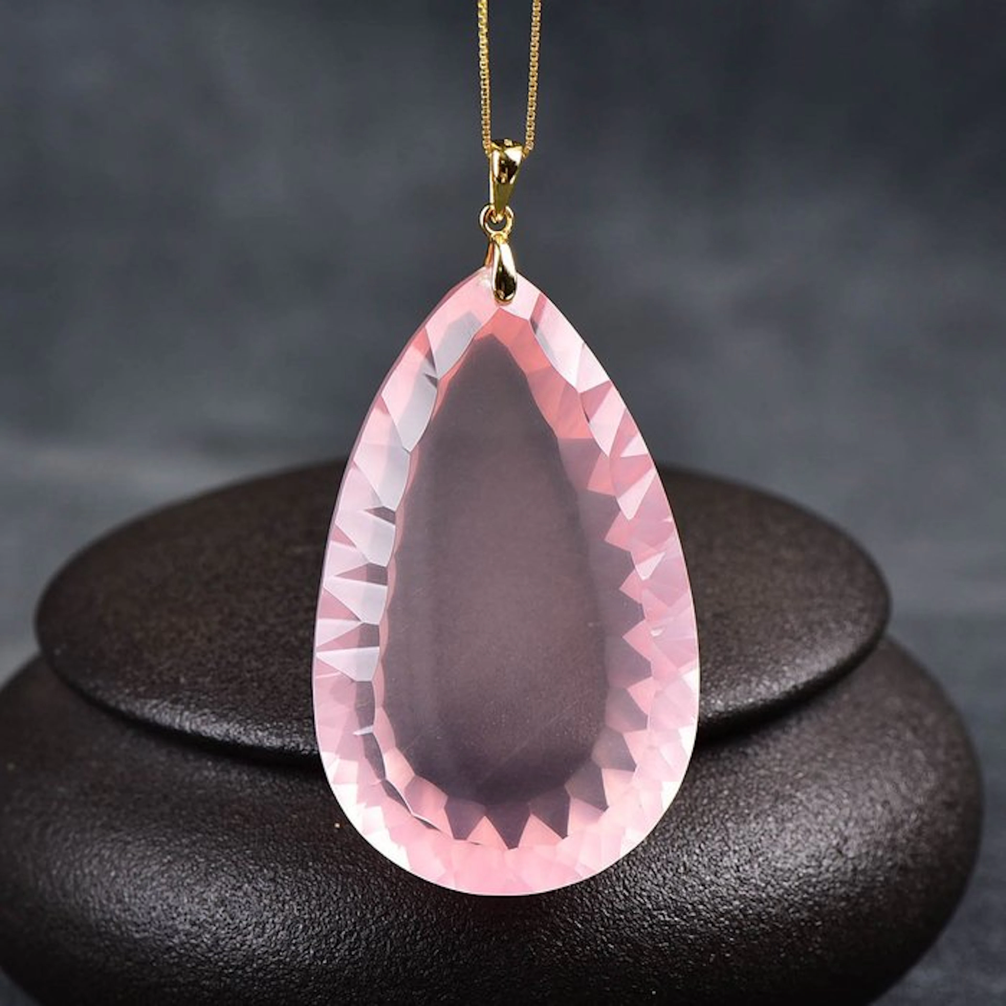 ALGT Certified - Huge and Masterful Natural Rose Quartz...