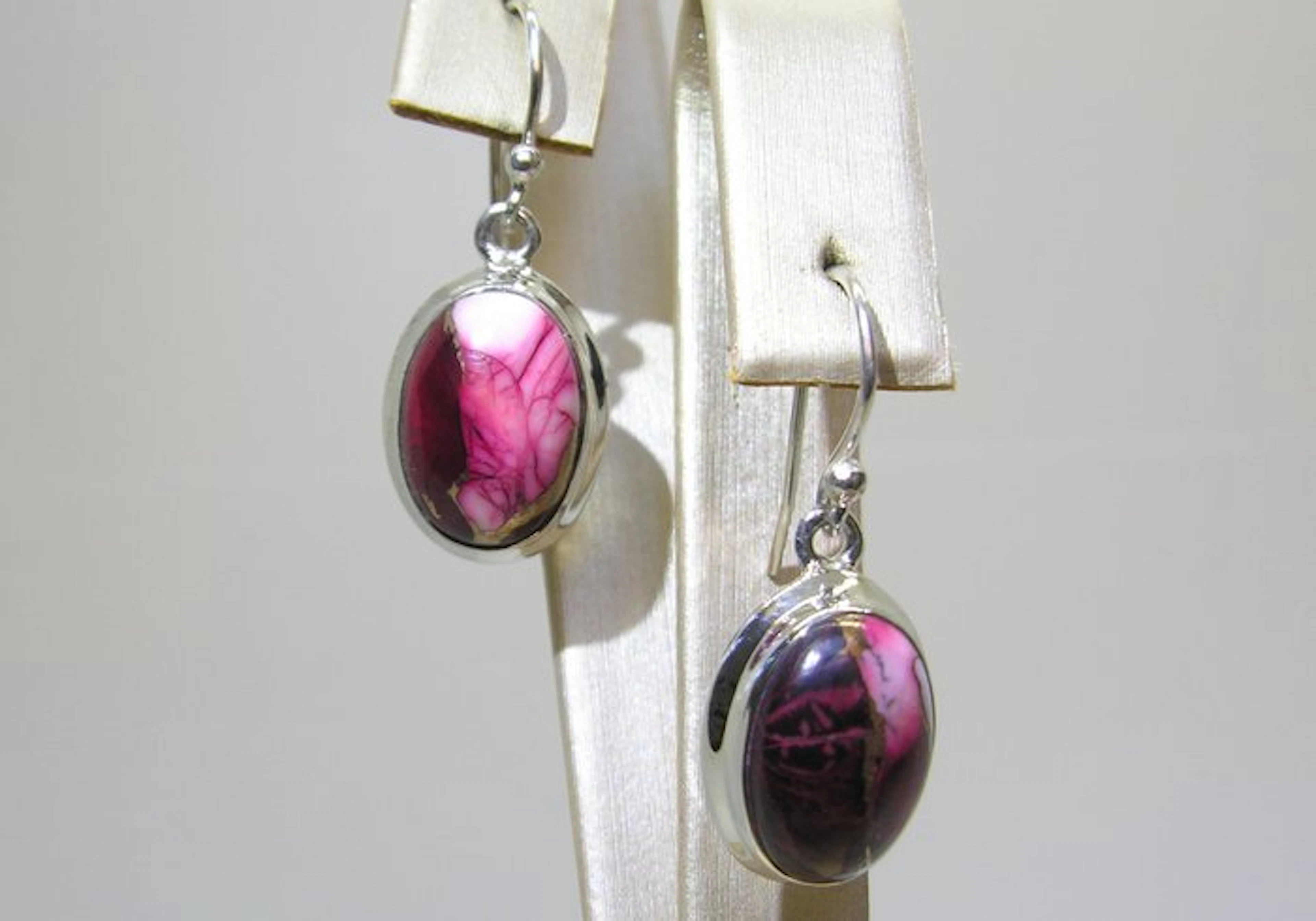 Turquoise Earrings - Height: 30 mm - Width: 11.8 mm- 5.67 g - (2)
