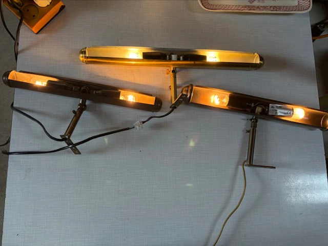 Lamp (3) - Brass - Painting lights