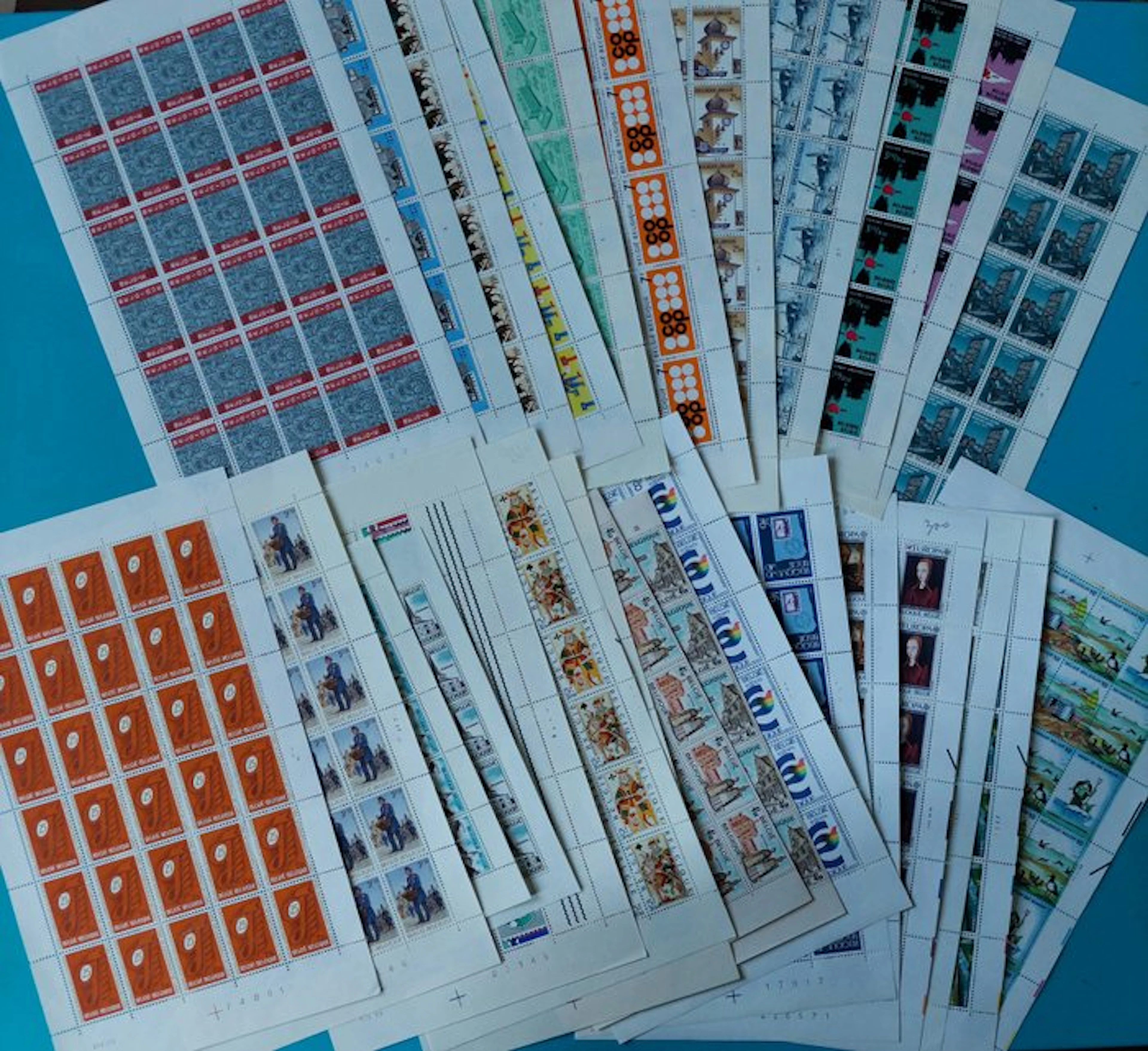 Belgium 1963/1987 - Small leaflets and luxury leaflets...