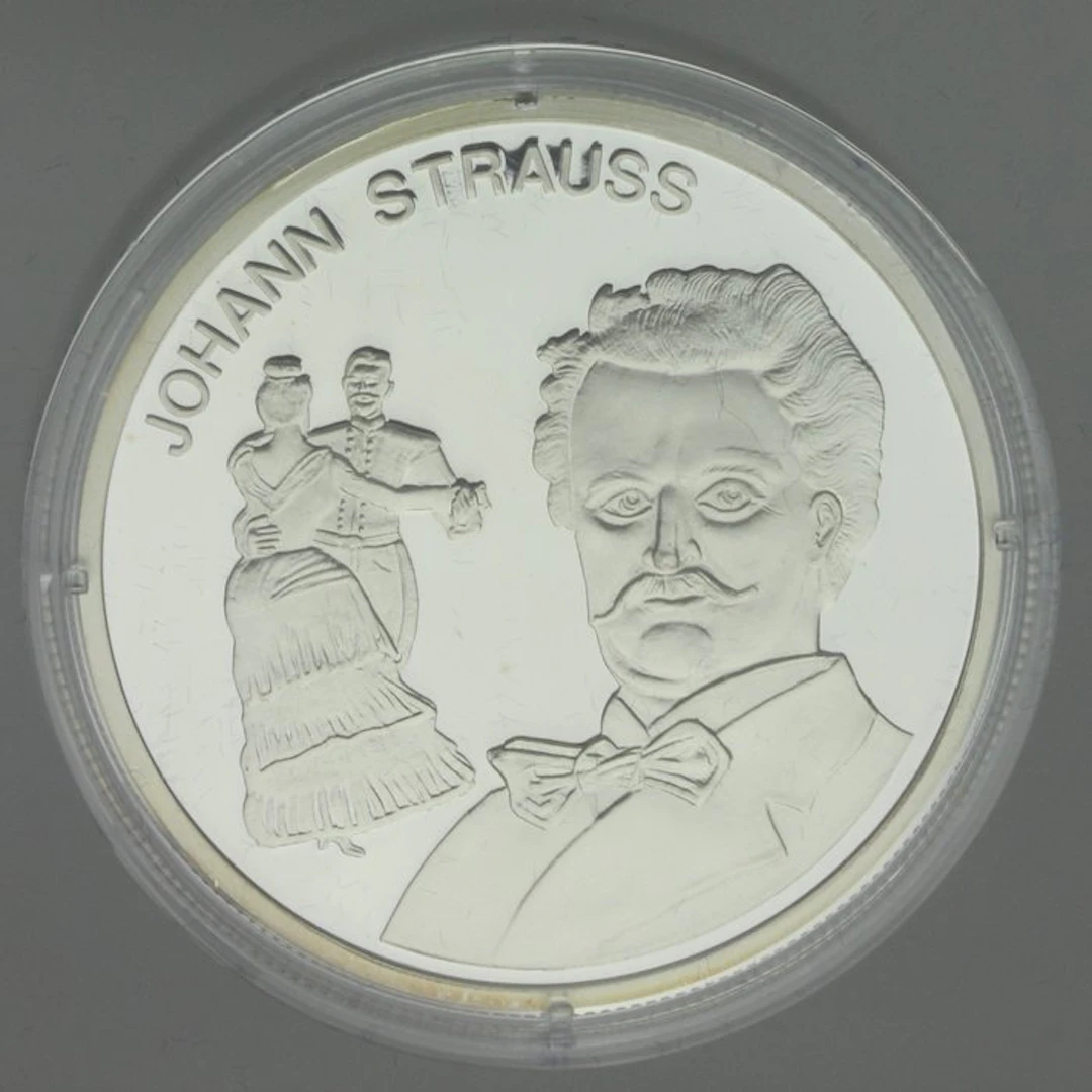 Austria. Ecu Strauss Argent PROOF 1995 (No reserve price)