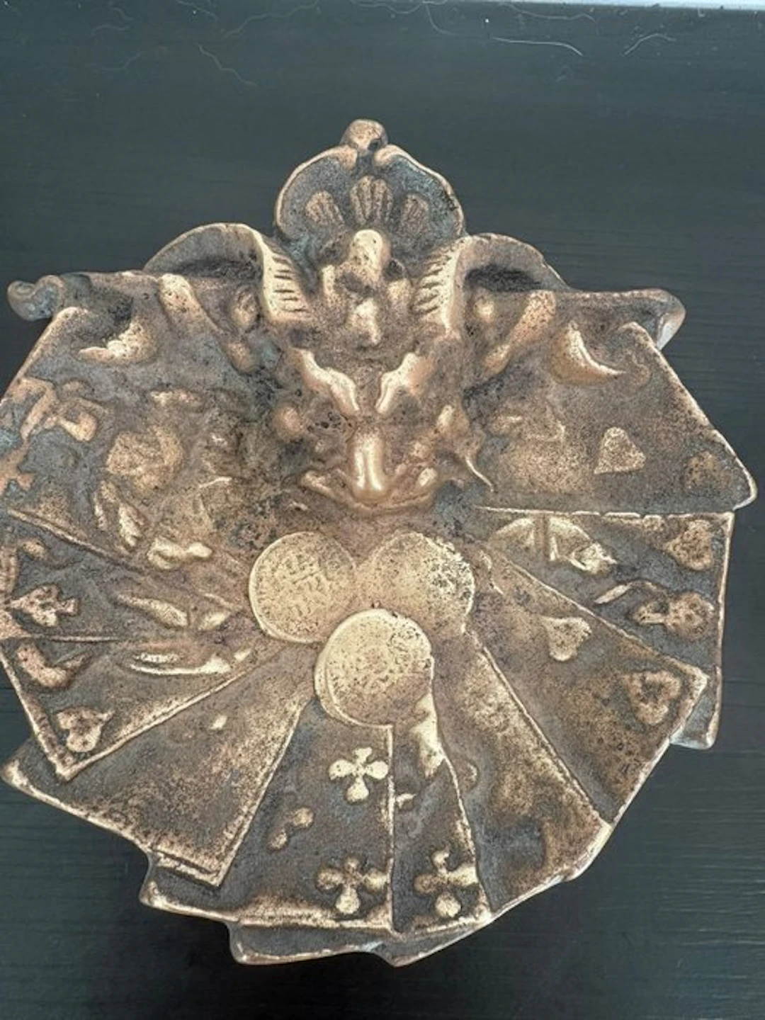 ander - Ashtray - Patinated bronze - Bronze ashtray