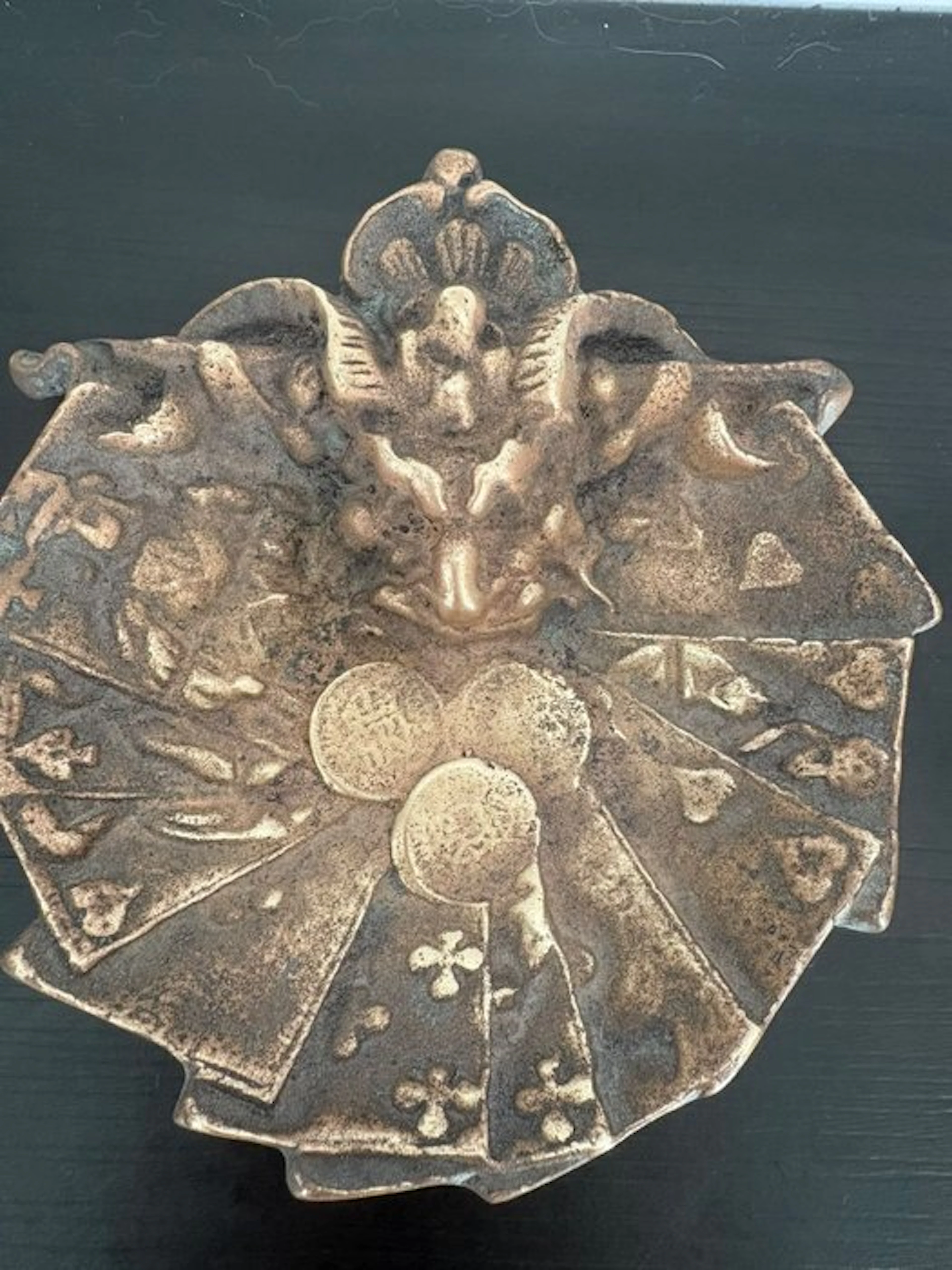 ander - Ashtray - Patinated bronze - Bronze ashtray