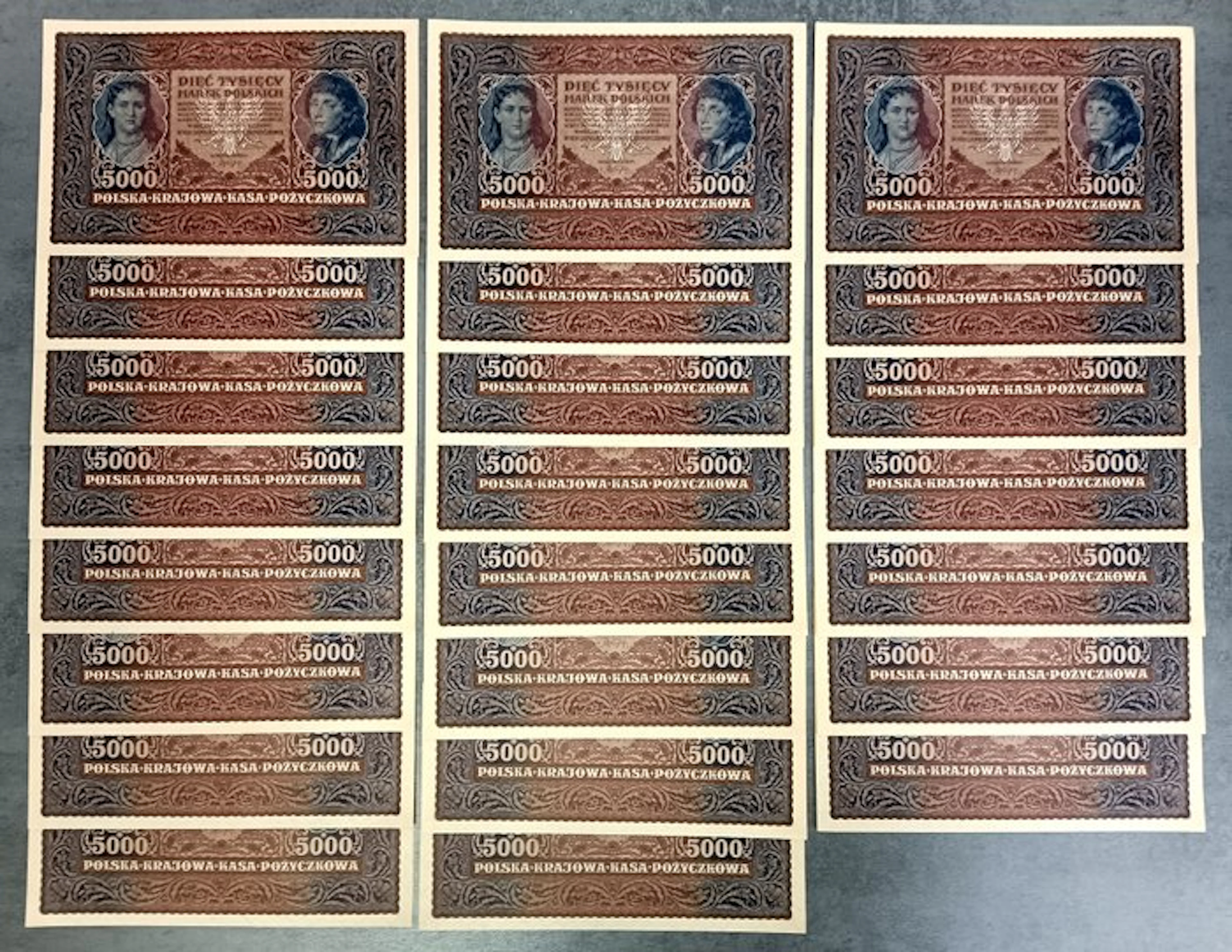 Poland. - 23 x 5000 Marek - 1920 - Consecutive (No reserve price)