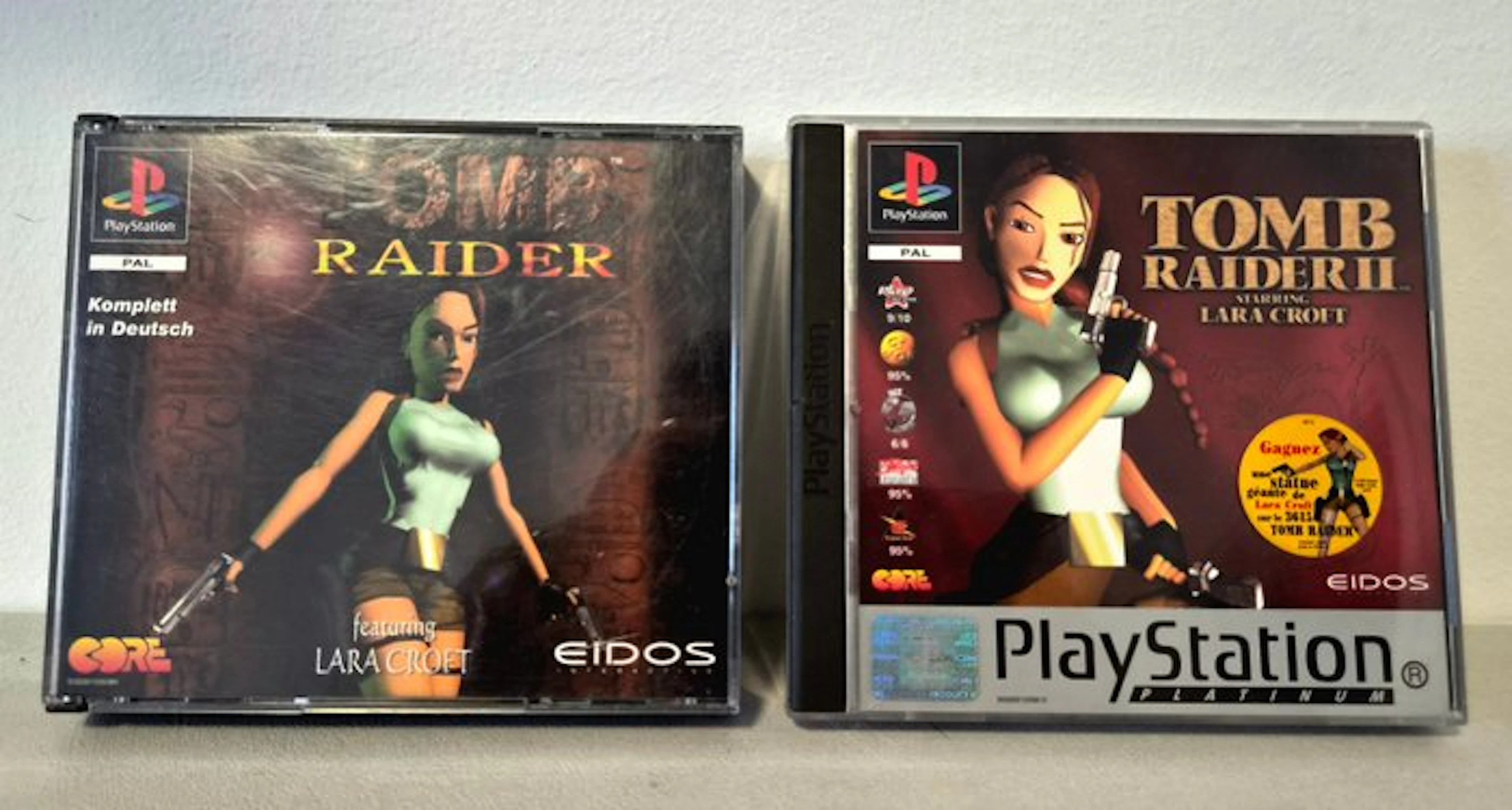 Sony - Playstation 1 (PS1) - Tomb Raider / Tomb Raider II...