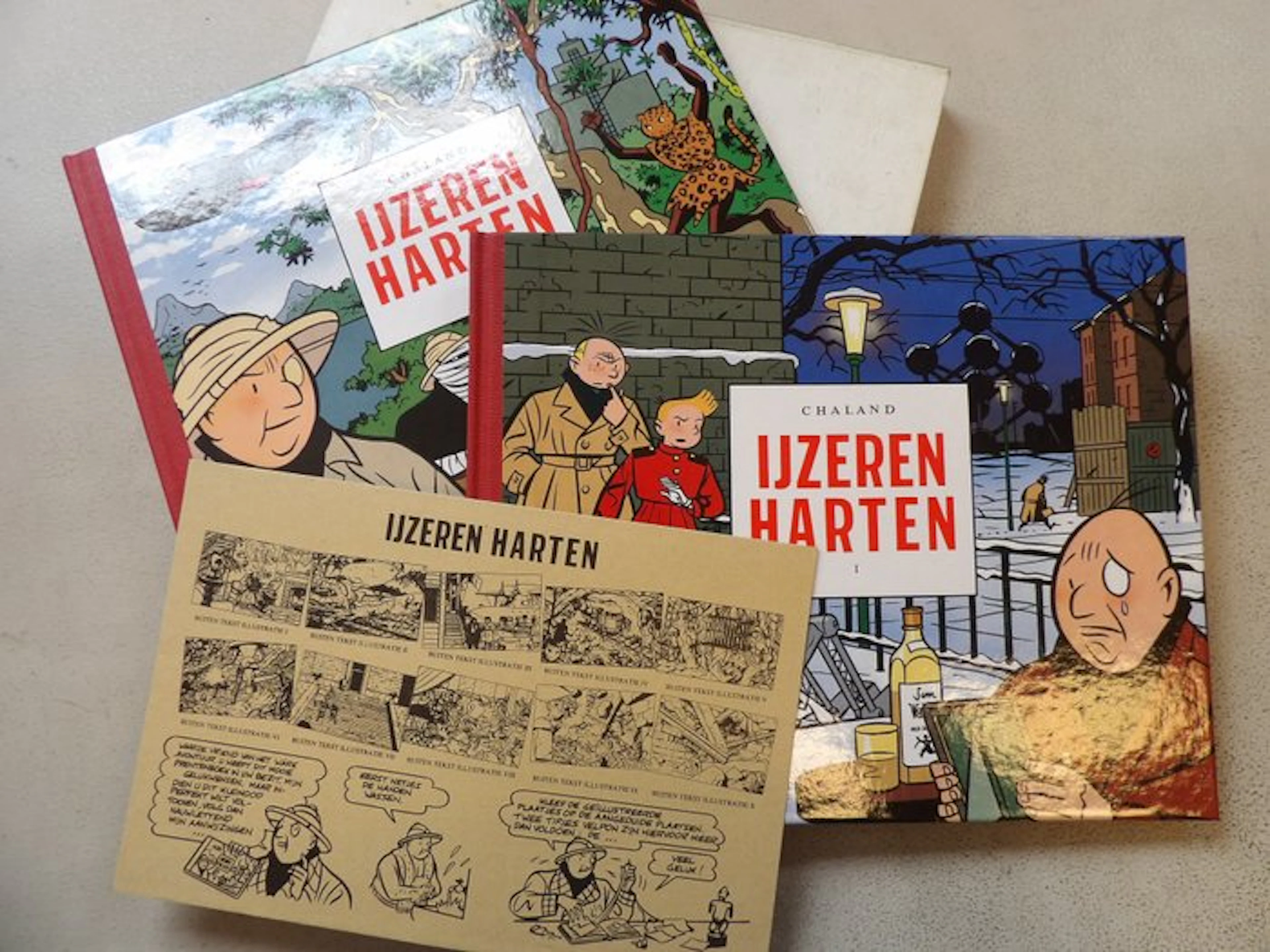 Robbedoes en Kwabbernoot IJzeren harten I+2 - gesigneerd Chaland