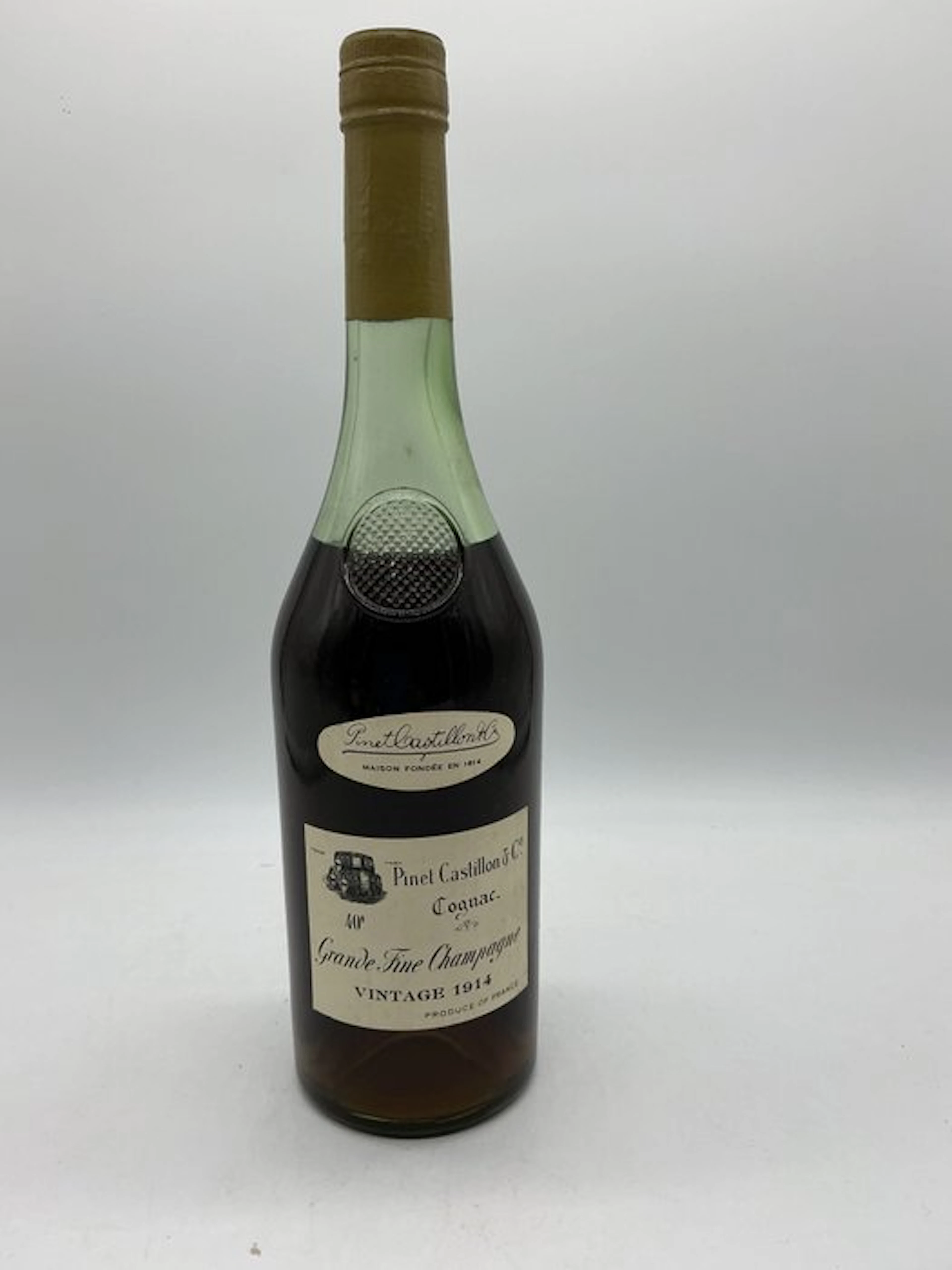 Pinet-Castillon 1914 - Grande Fine Champagne millésime - b