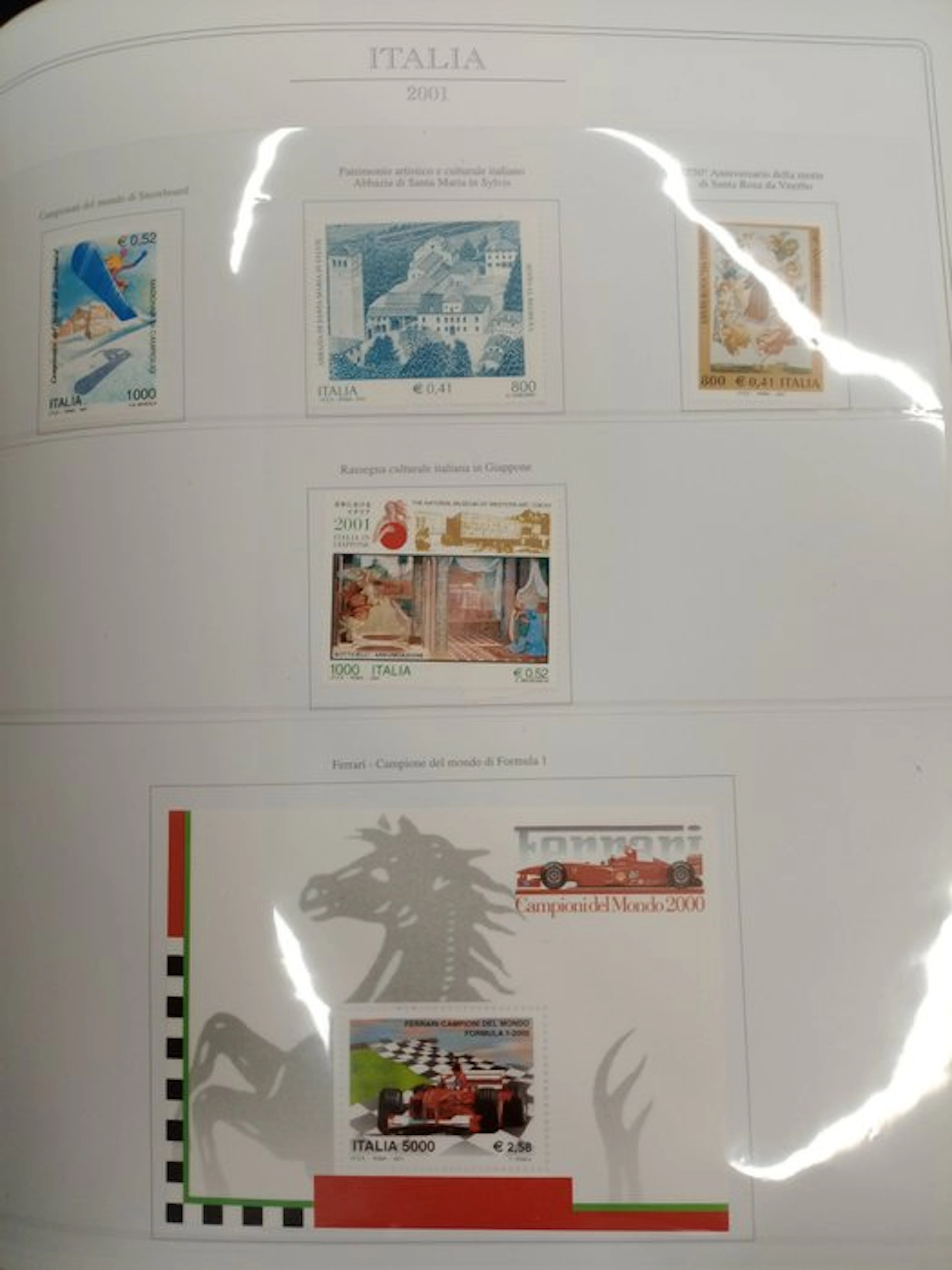 Italy 2001/2002 - REPUBLICA issues from 2001 to 2002 complete