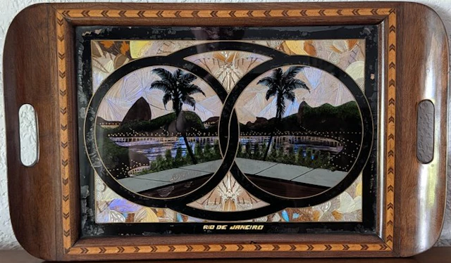 Tray - Wood, Glass