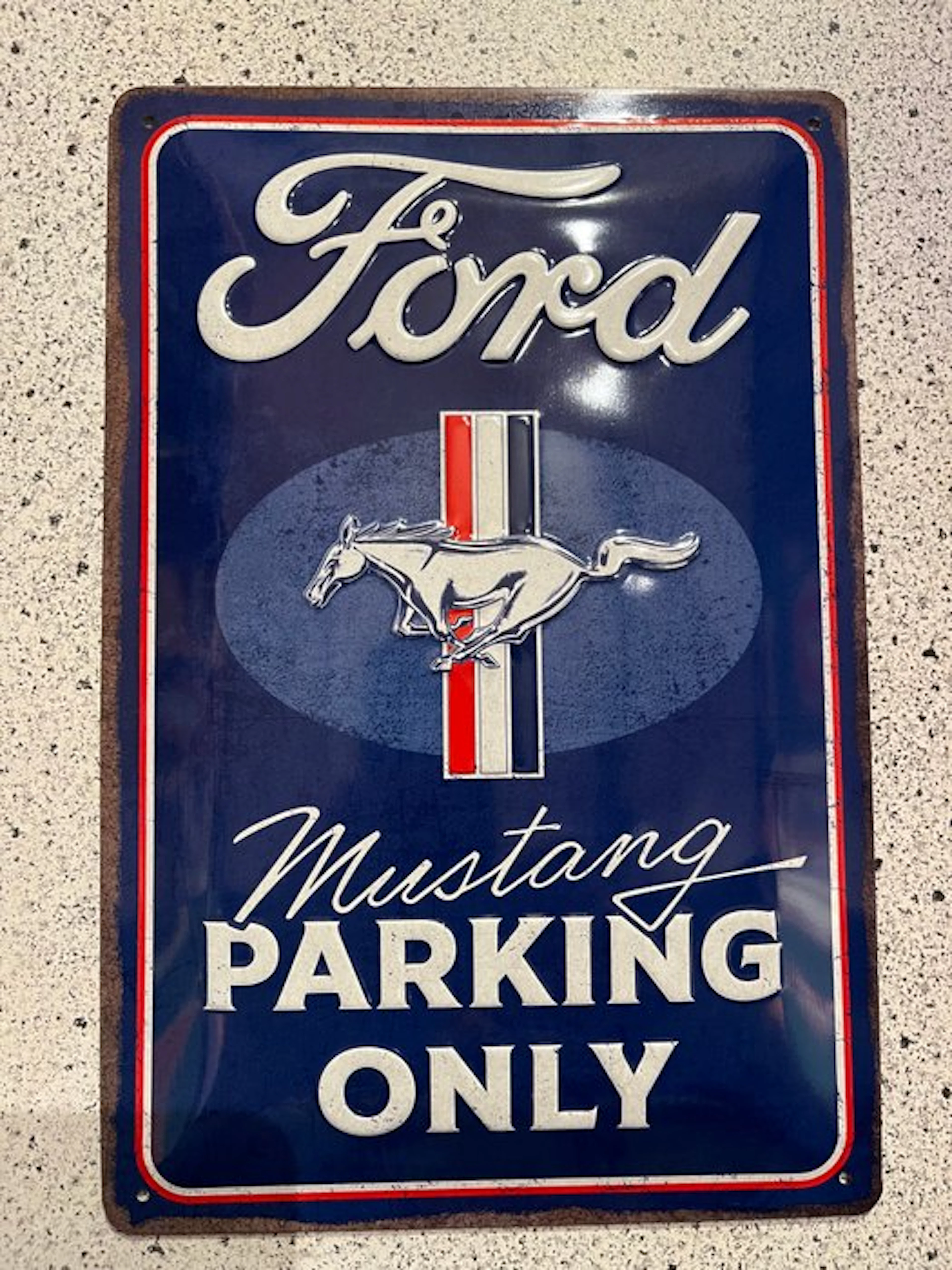 Ford Mustang parking only. - Sign - Mustang - Metal