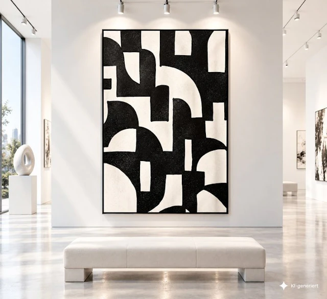 Timo Wedell - Geometric Expression - XXL - Abstract Klein