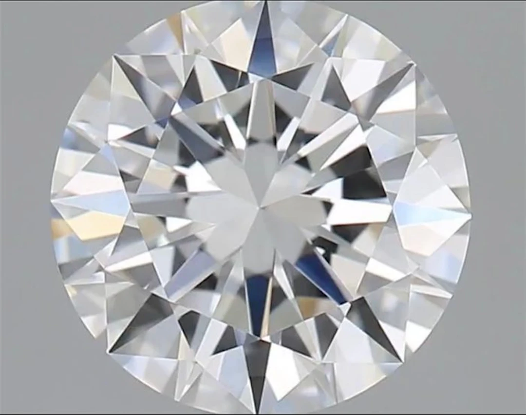 1 pcs Diamond (Natural) - 0.60 ct - Round - D...