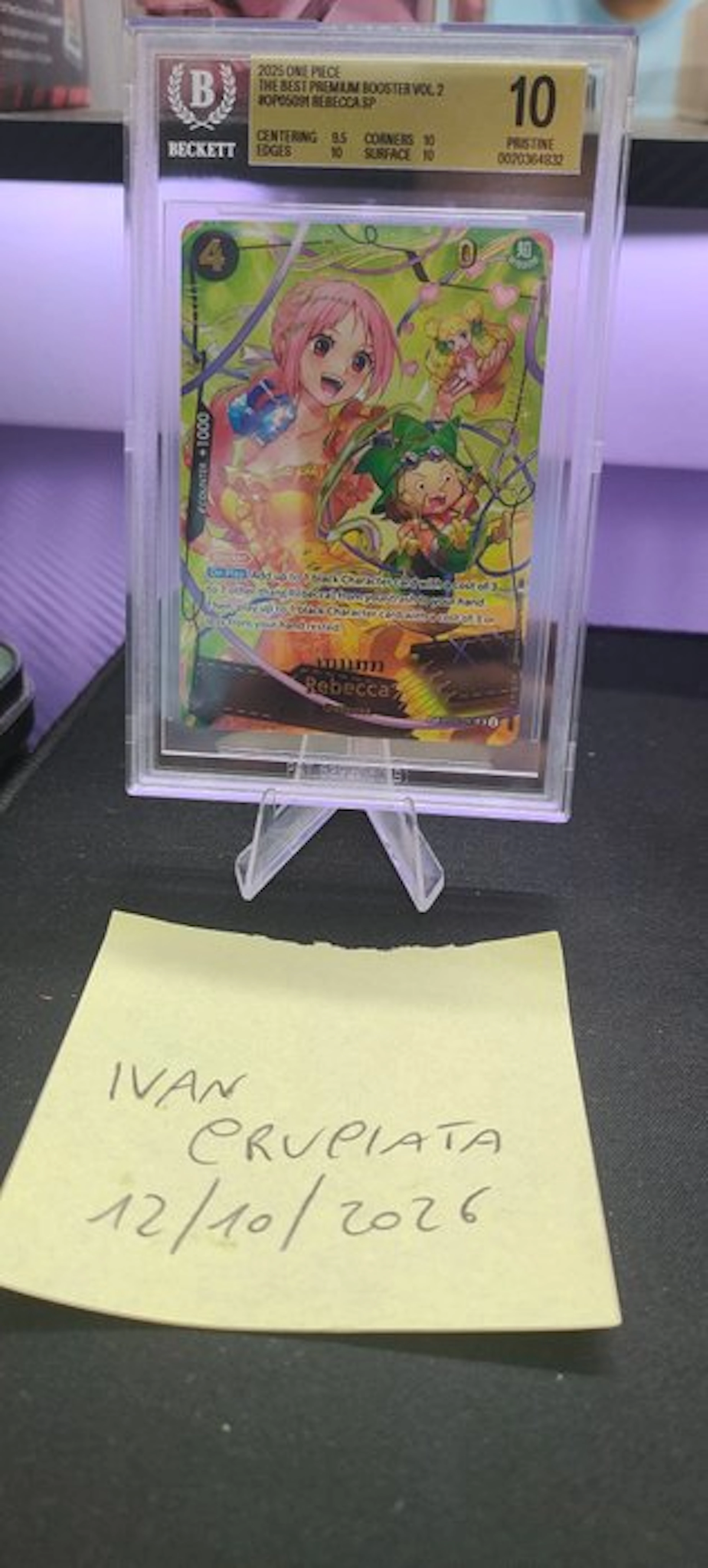 Bandai - 1 Graded card - One Piece - Rebecca OP05-091 Foil