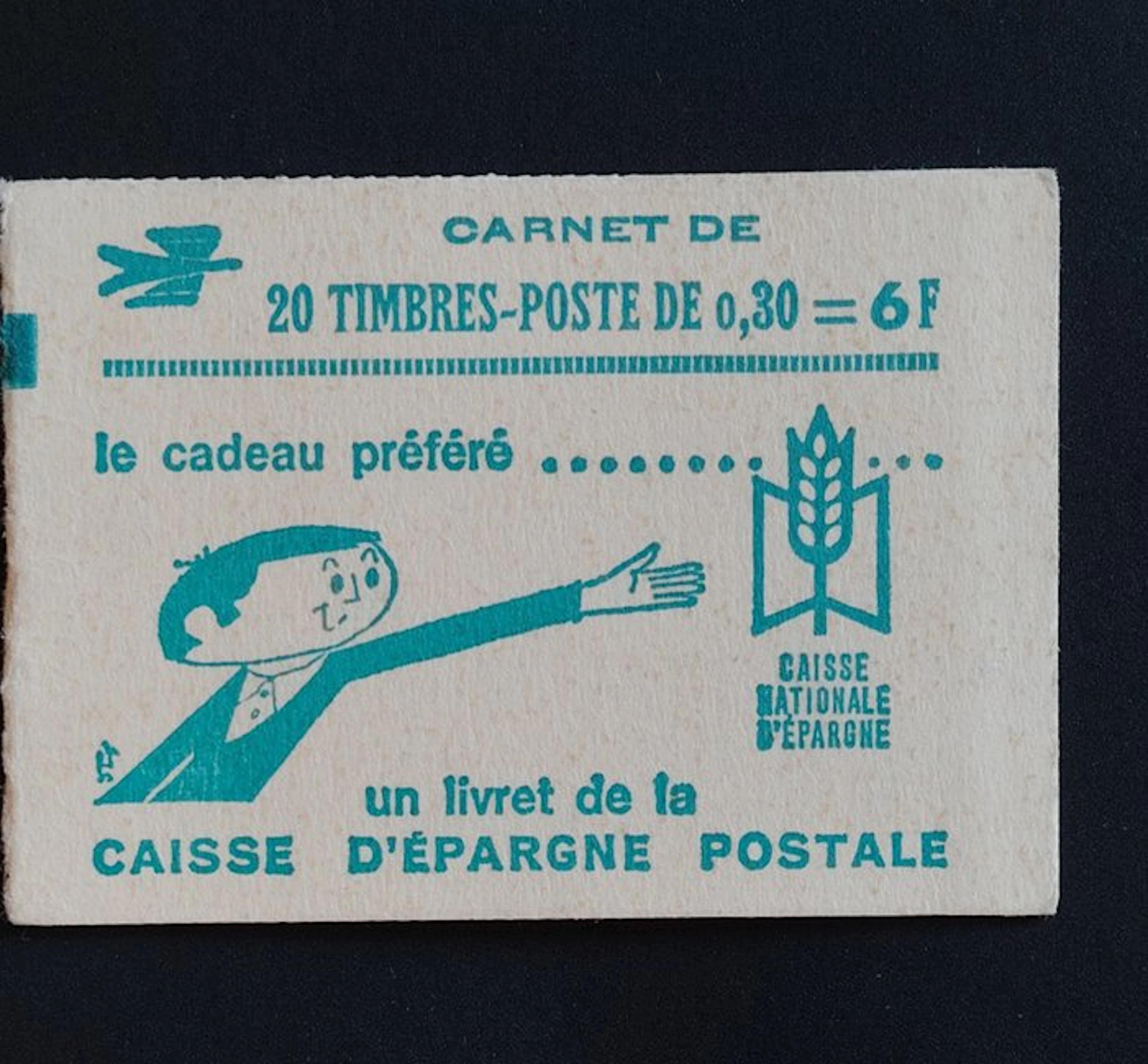 France - Booklet with 10 stamps of 0.30 value
