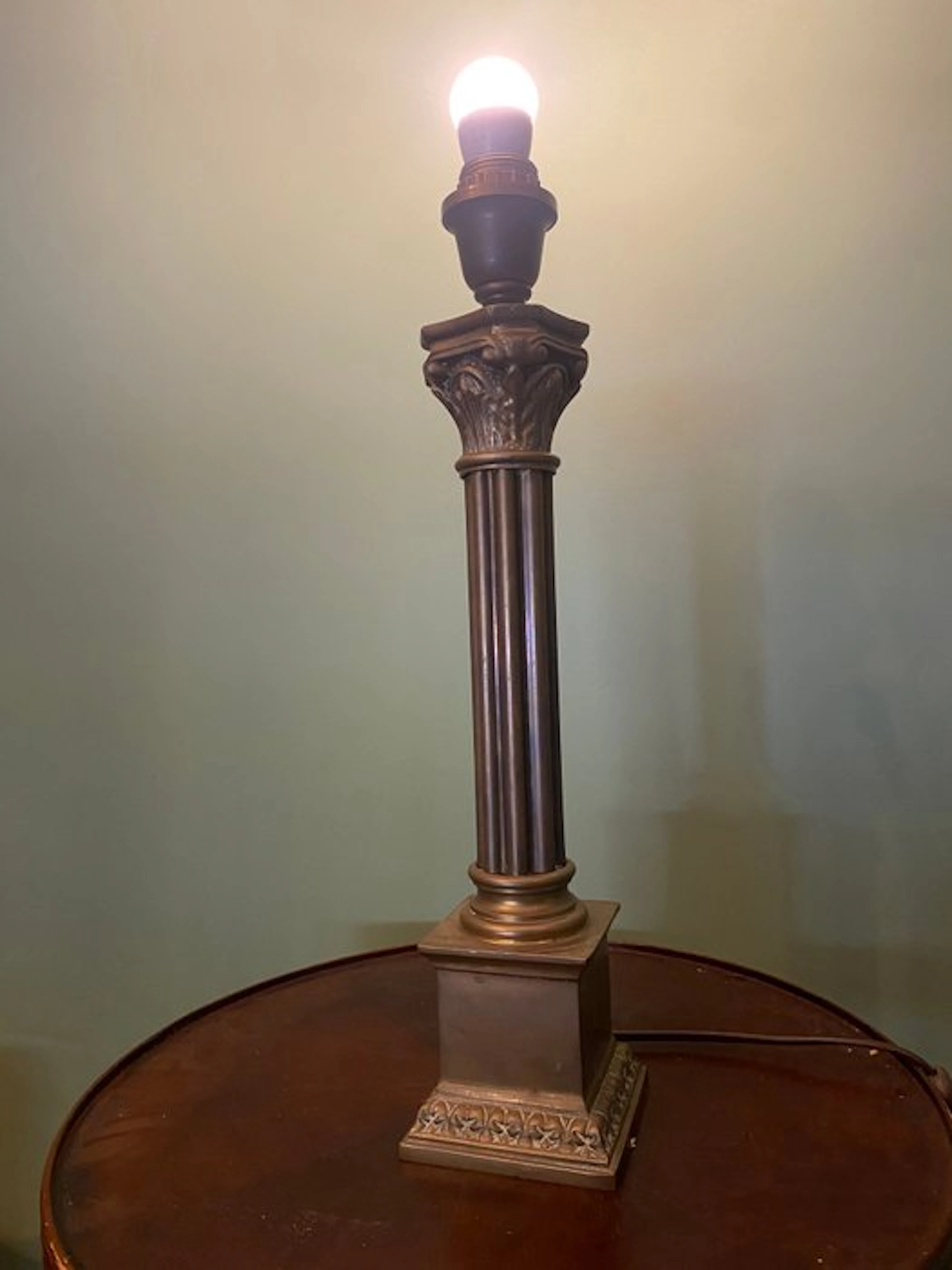 Lamp - Brass - Corinthian column lamp