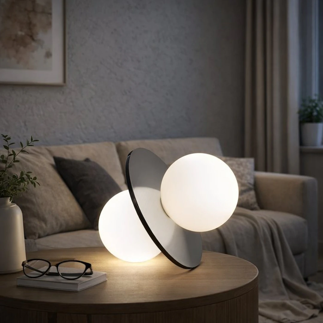 Firmamento Milano - Michele Reginaldi - Table lamp - Twins - Glass, Steel