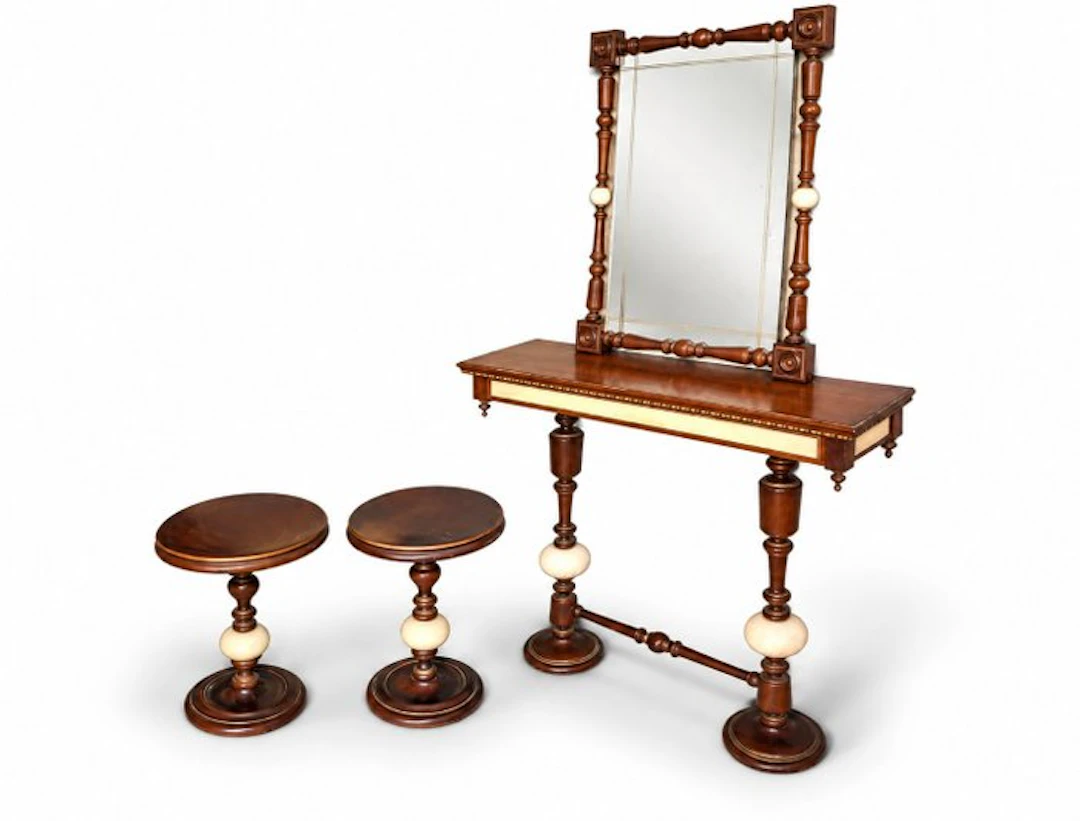 Console table (4) - Wood, Glass - Entrance Set