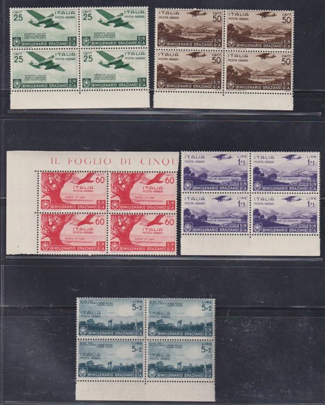 Italy Kingdom 1936 - Orazio Posta Aerea complete series...