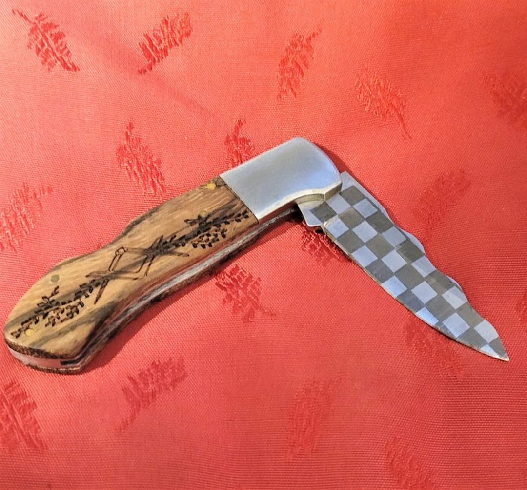 Table knife - Masonic folding