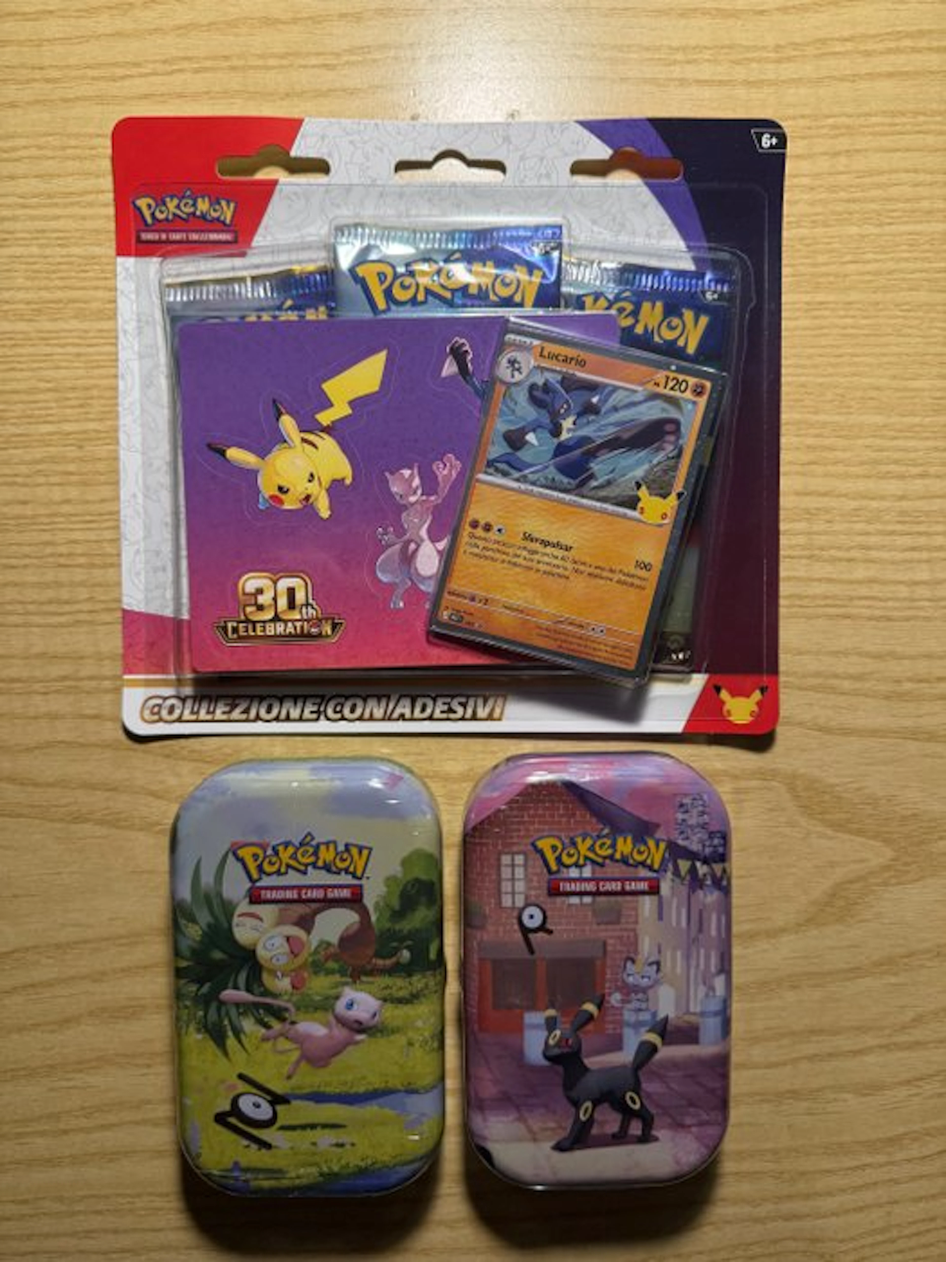 Pokémon TCG 30th Celebration – Sticker Blister + 2x Mini Tin