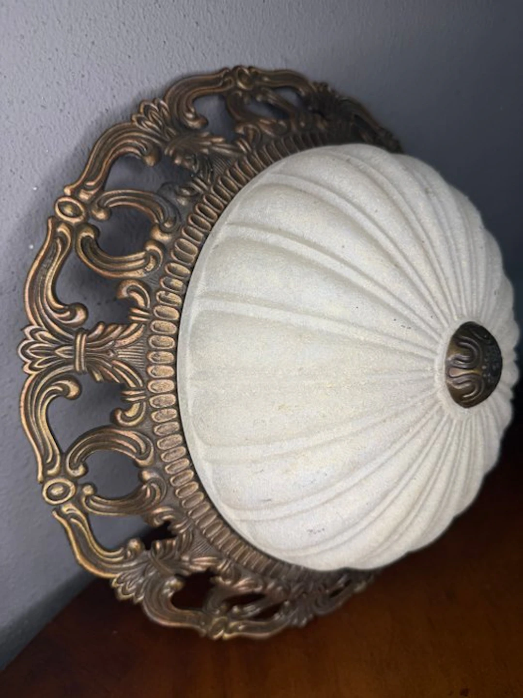 Van de Heg - Ceiling lamp - Glass, Brass, Copper - Ornate Plafonnière