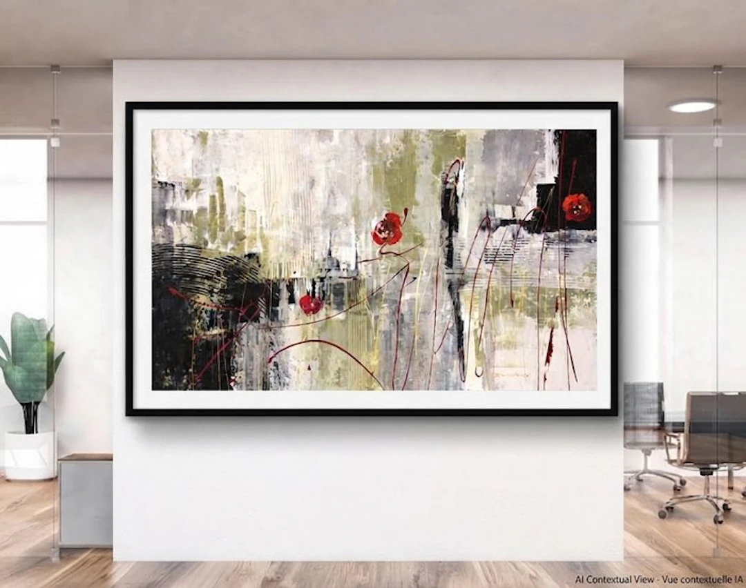 Dam Domido - Tree poppys - 160 x 90 cm