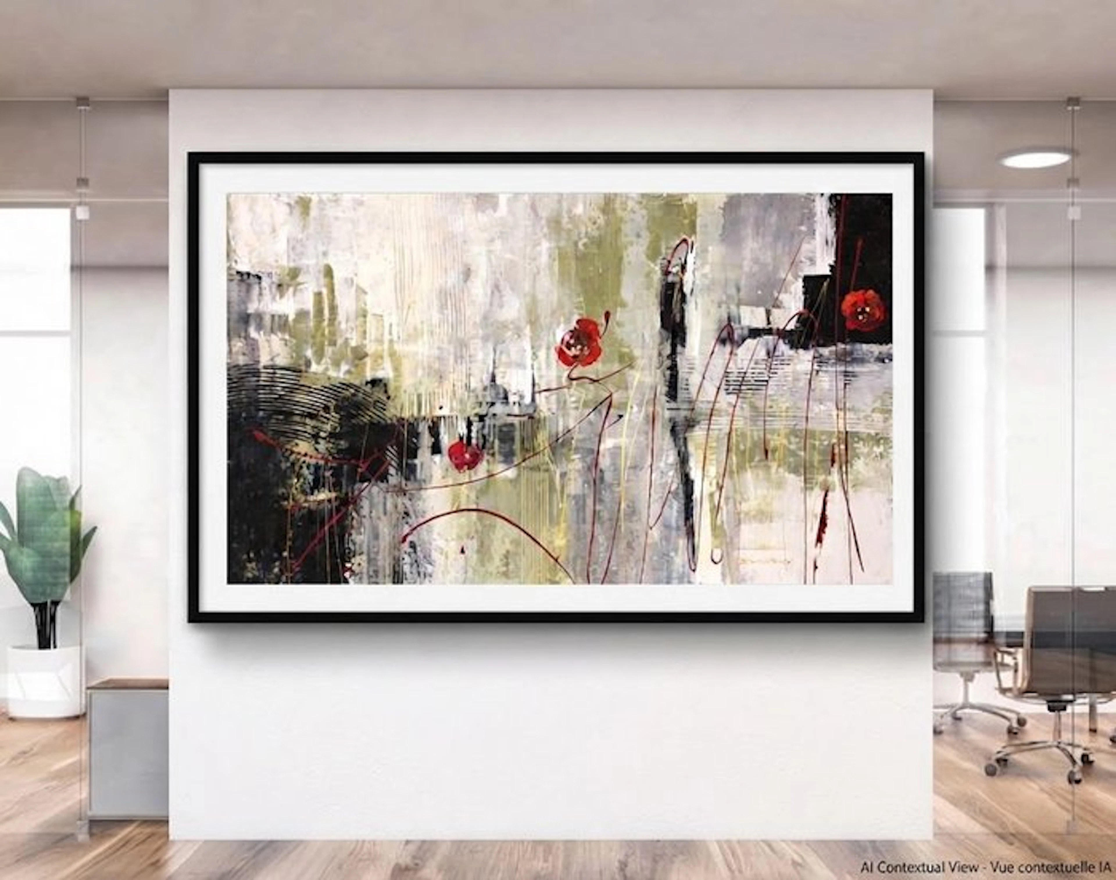 Dam Domido - Tree poppys - 160 x 90 cm