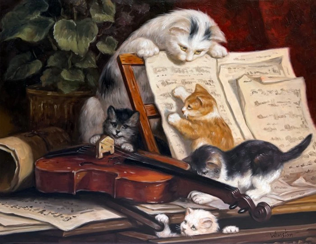 N. Winston (XX-XXI) - Famille de Chats et la Musique - Petits Explorateurs