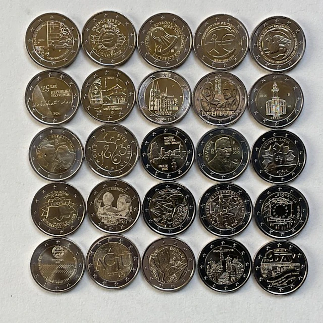 Europe. 2 Euro Various Years (25 munten) (No reserve price)