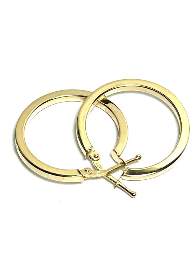 Hoop earrings - 14 kt. Yellow gold