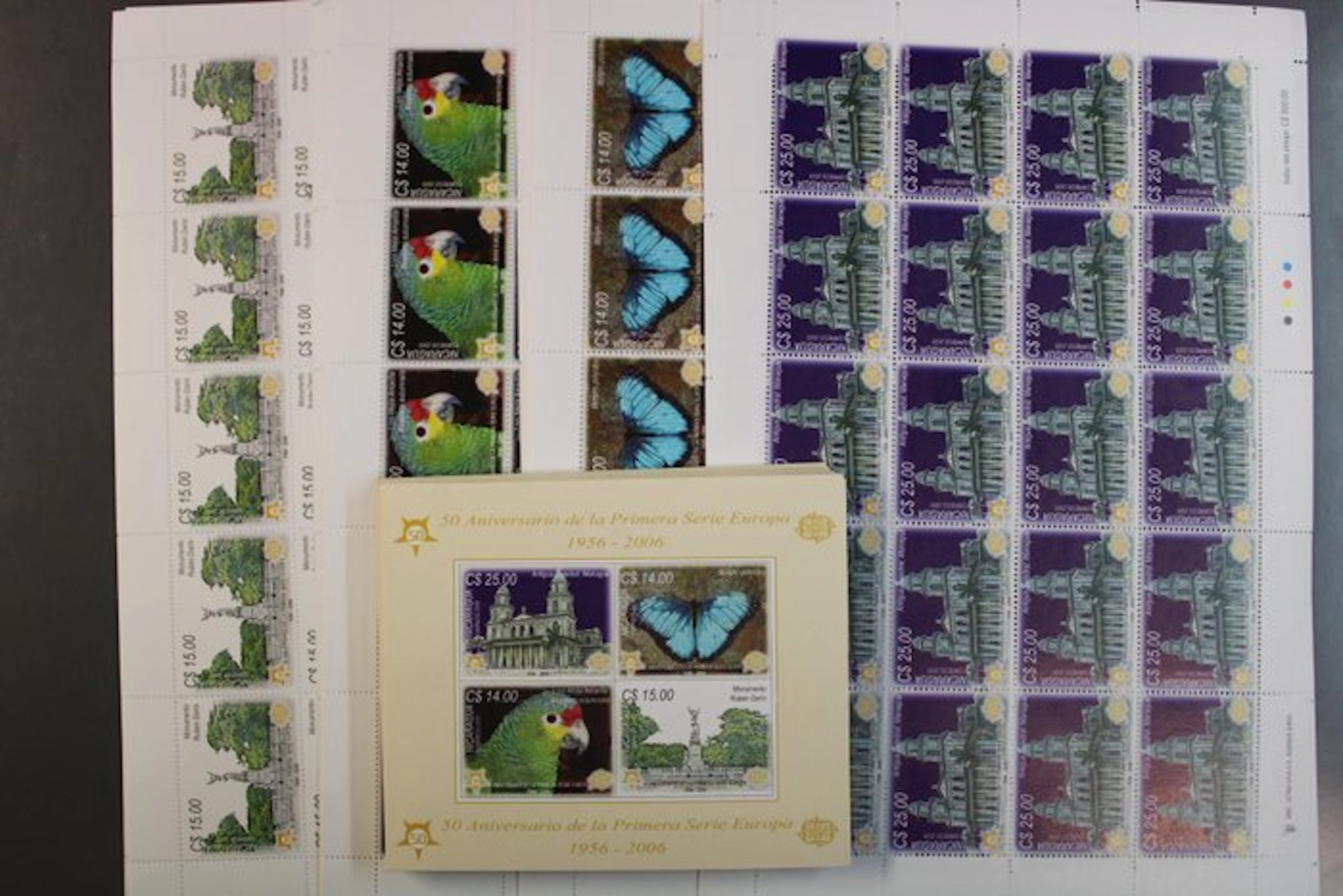 Nicaragua - 100 blocks Nicaragua + 40 sheets Nicaragua