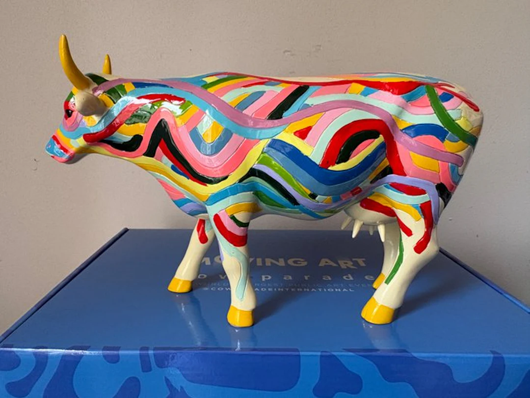 Cow Parade. Cowparade. Cowzza. Large. - Figurine - Poly Resin.
