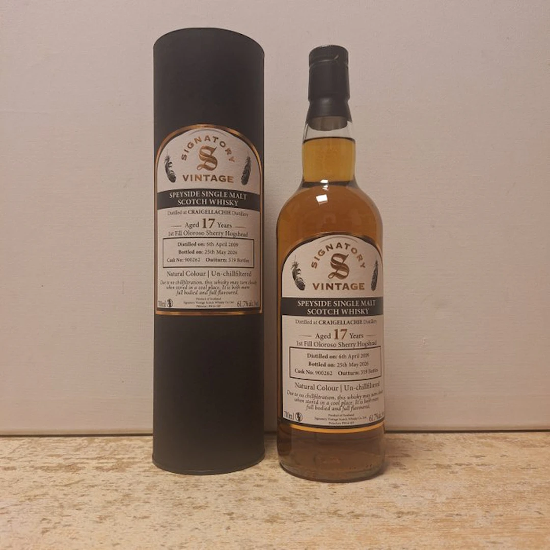 Craigellachie 2009 17 years old 1st Fill Oloroso Sherry Hogshead No