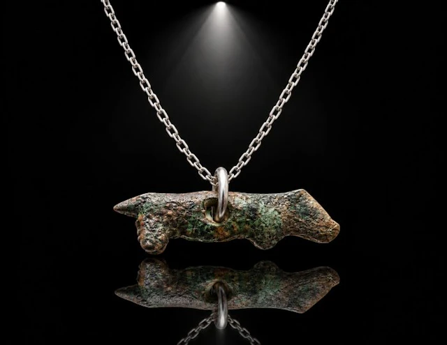 Viking Era Gold Plated “The Sacred Boar of Freyr” —...