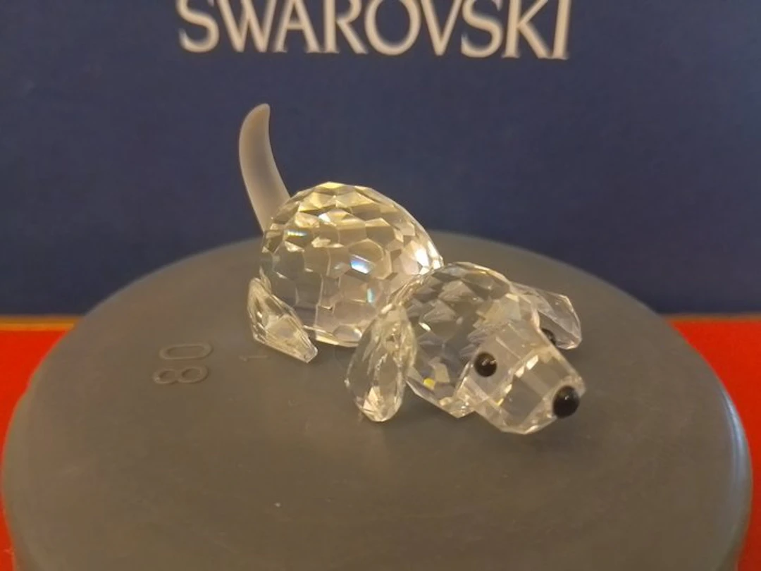 Swarovski - Figurine - Beagle playing - 172296 - Box - Crystal