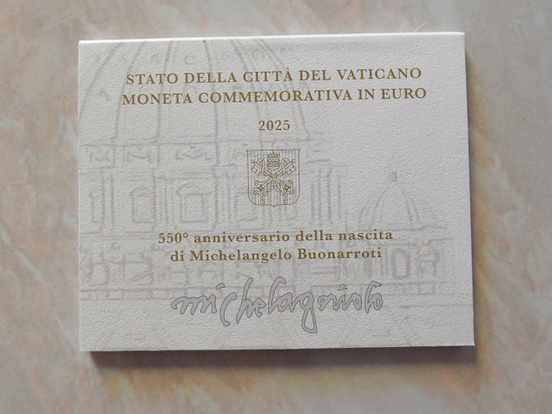 Vatican. 2 Euro 2025 "Michelangelo" (No reserve price)