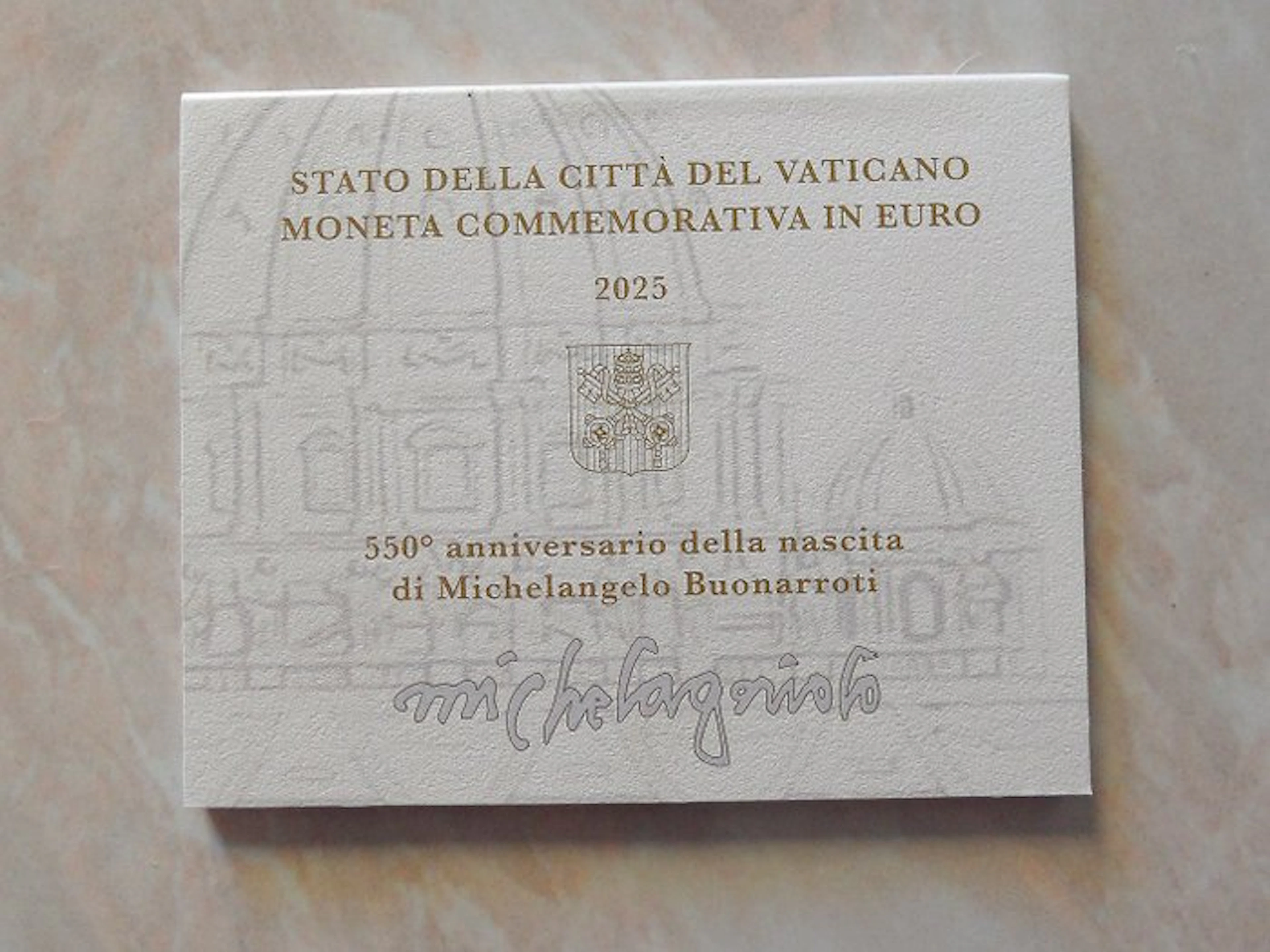 Vatican. 2 Euro 2025 "Michelangelo" (No reserve price)